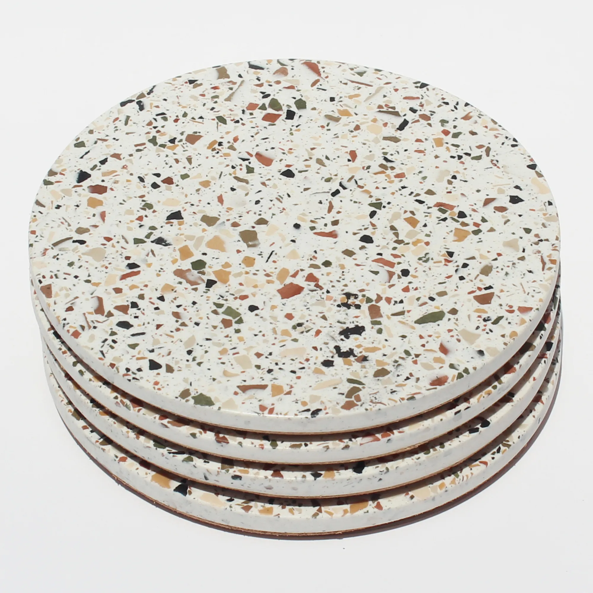 Alkaline Terrazzo Coasters, Set of 4