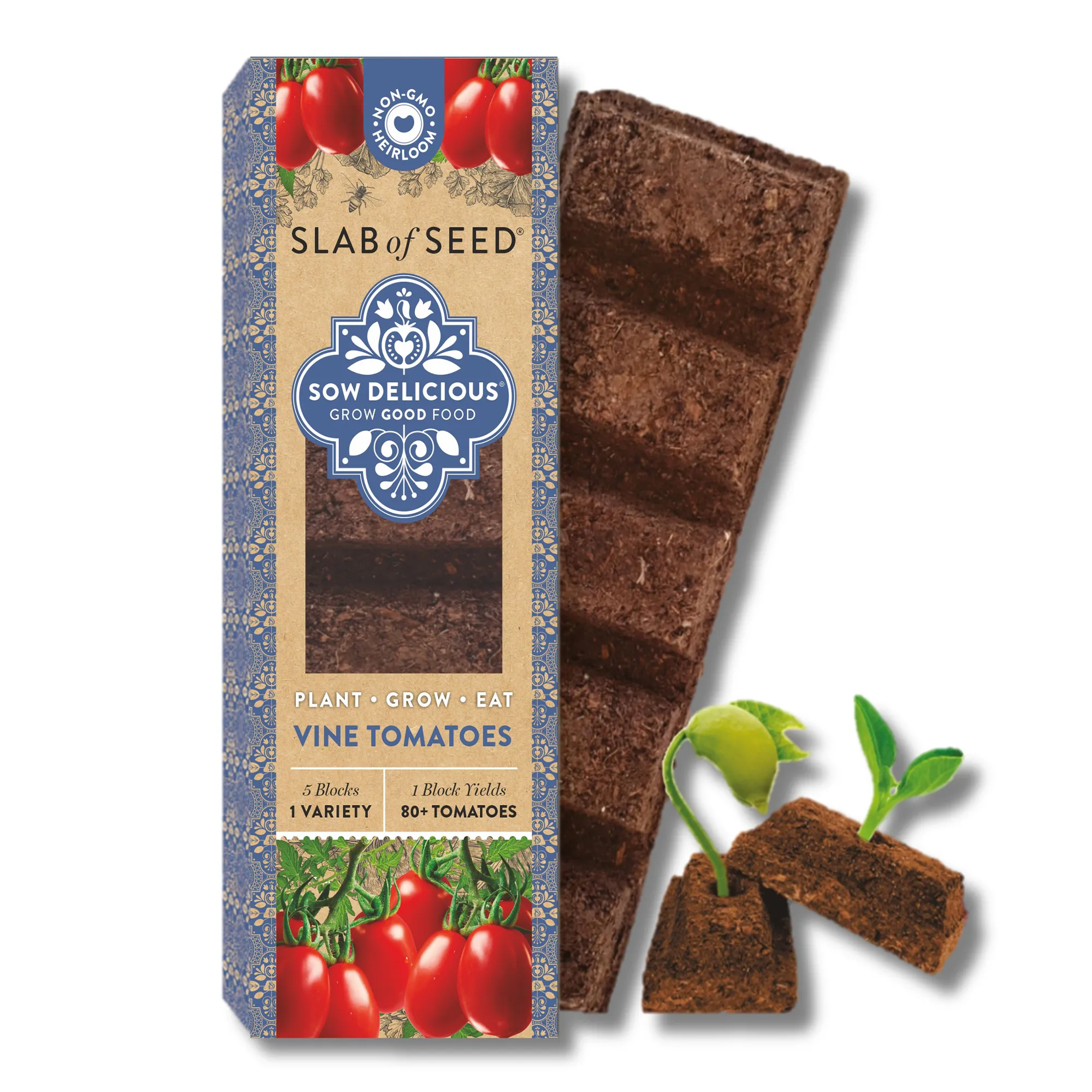 Sow Delicious Slab of Seed Vine Tomatoes