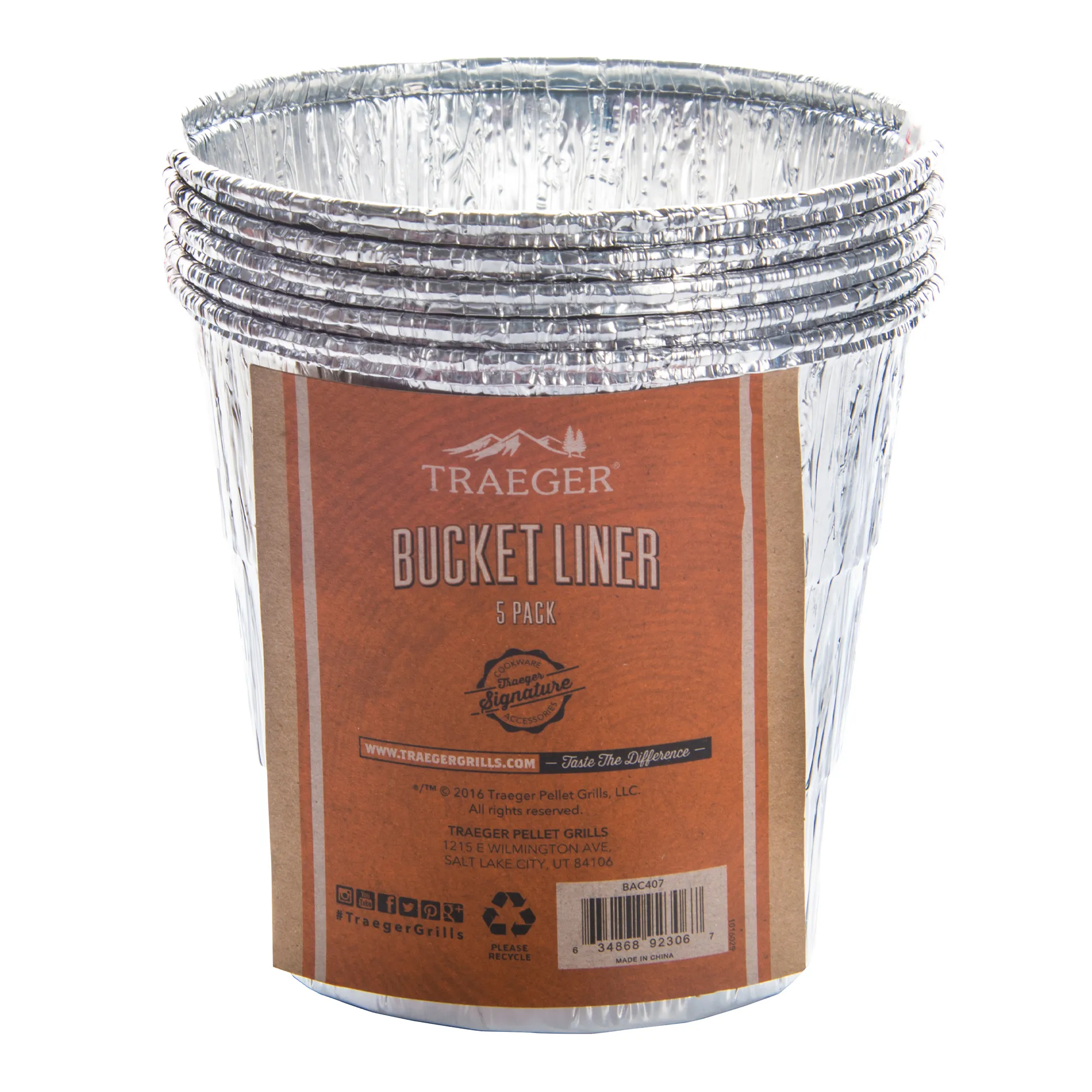Traeger Bucket Liners, Pack of 5