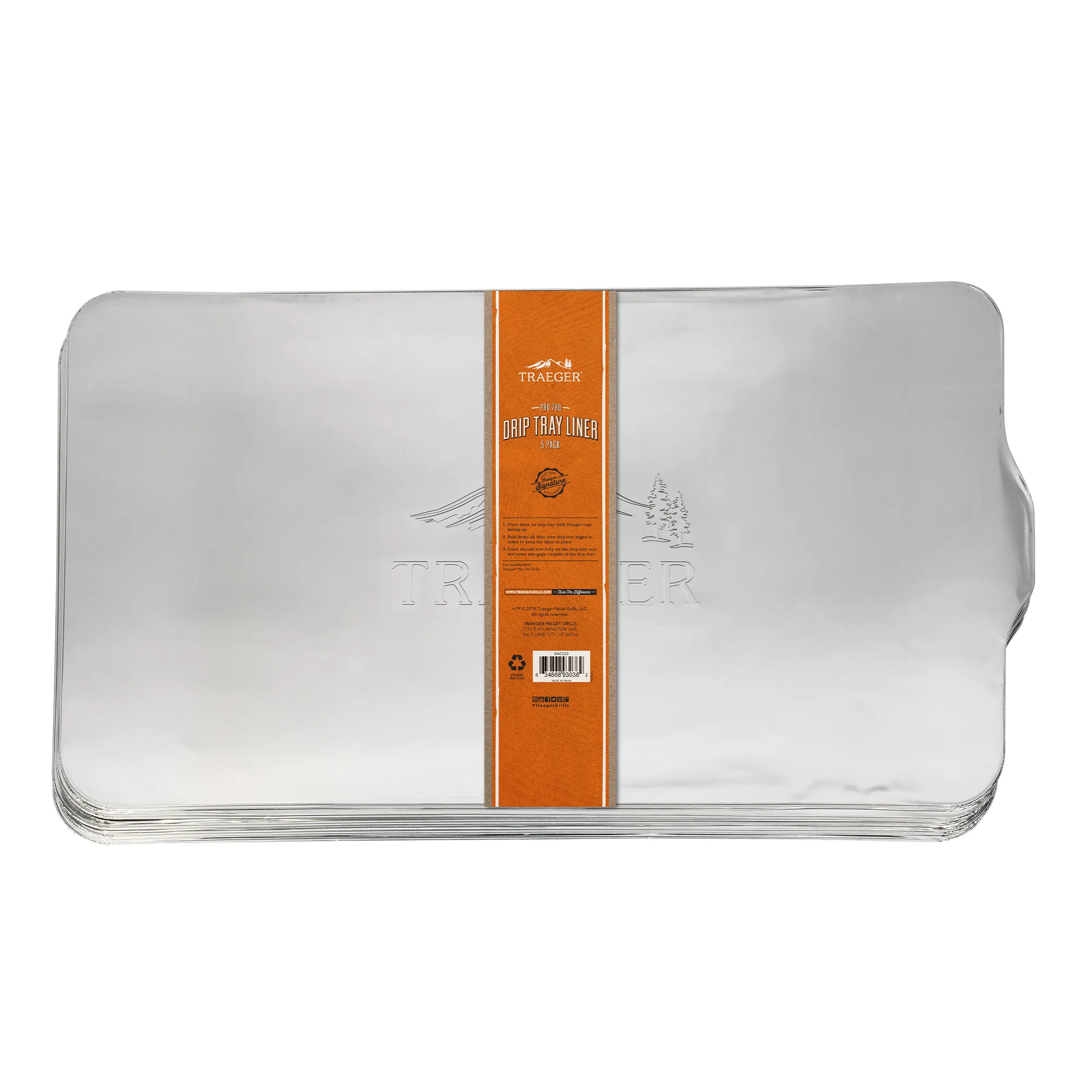 Traeger Pro 780 Drip Tray Liners, Pack of 5