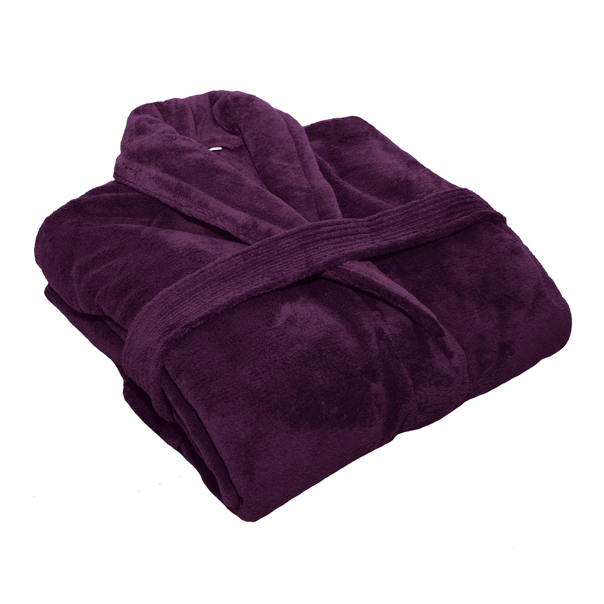 Club Classique Plum Unisex Fleece Bathrobe