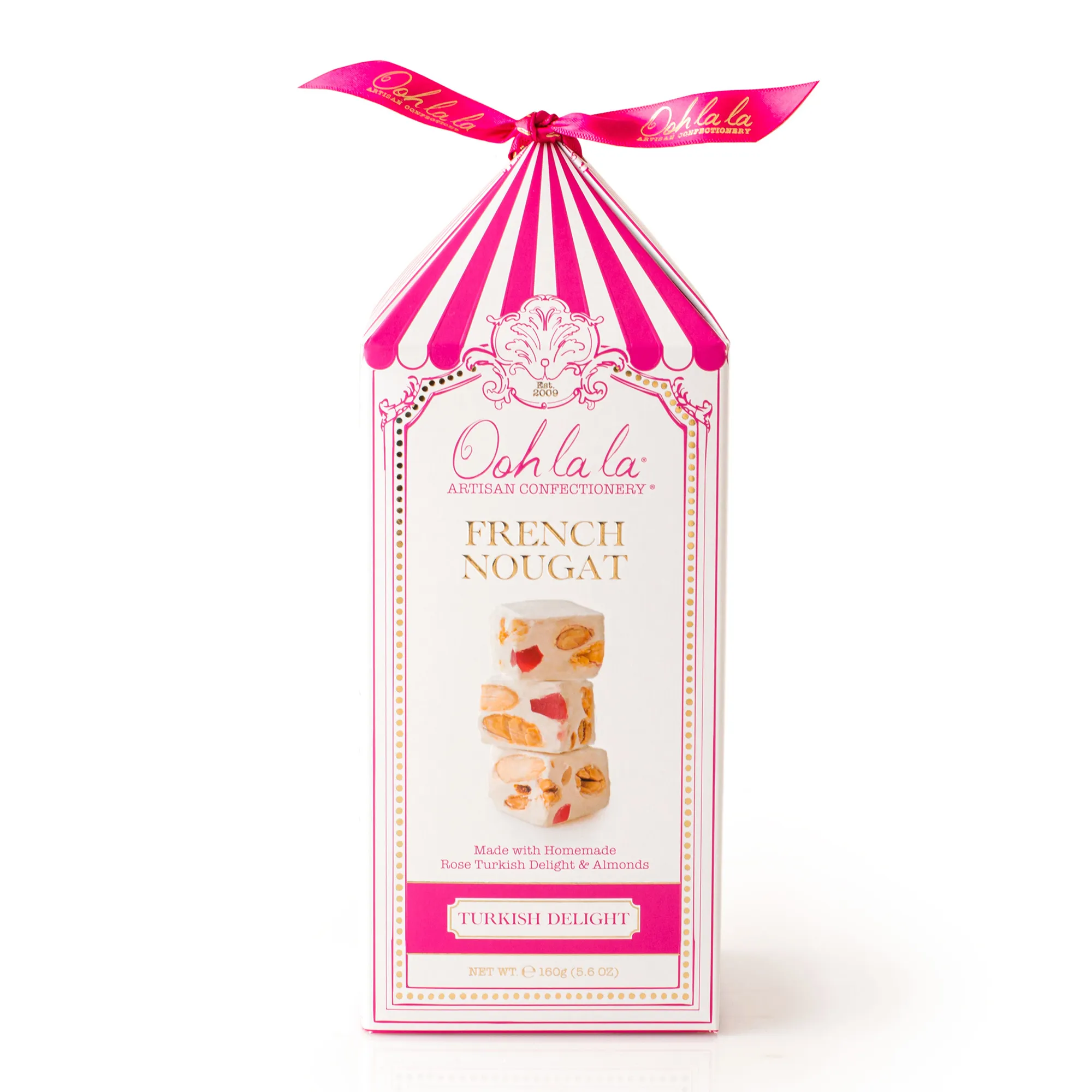 Ooh La La Artisan Confectionery Turkish Delight Nougat Petits, 150g