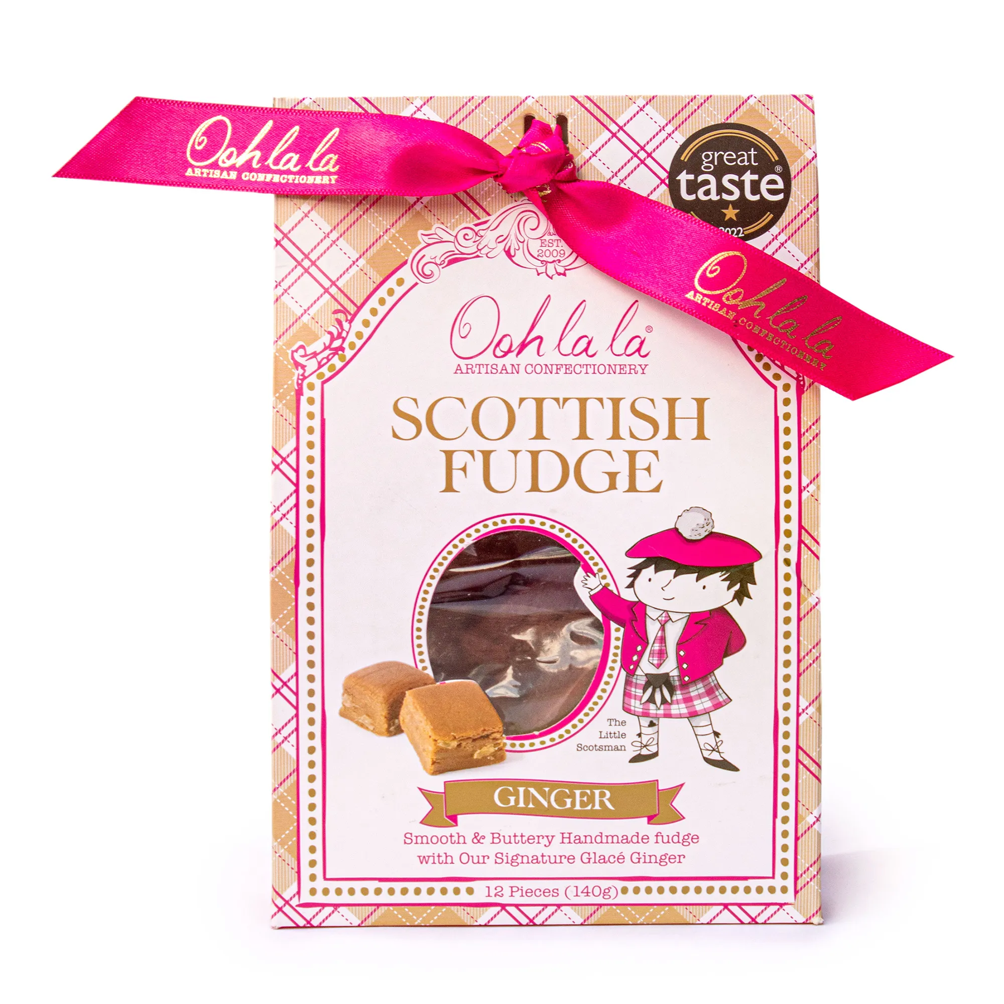Ooh La La Artisan Confectionery Ginger Fudge, 140g