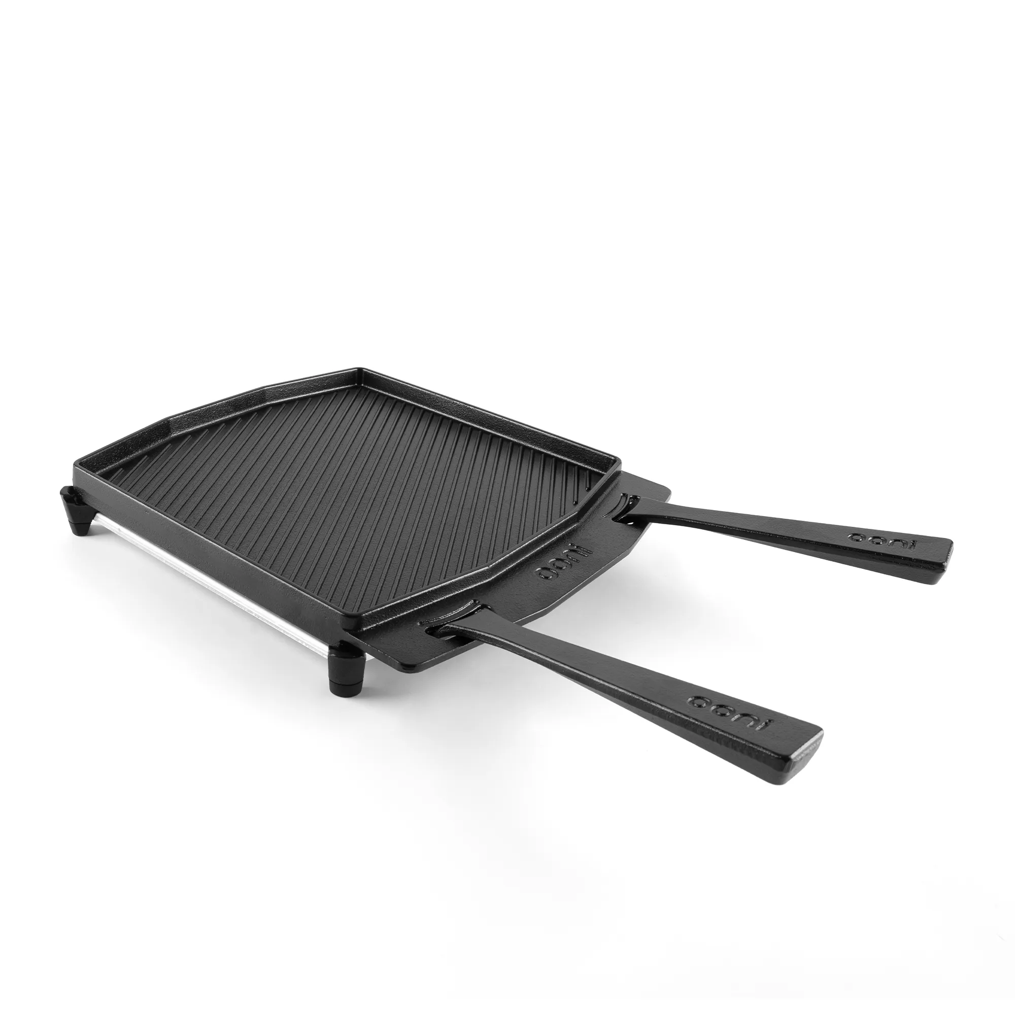 Ooni Dual-Sided Cast Iron Grizzler with Stainless Steel Trivet Base