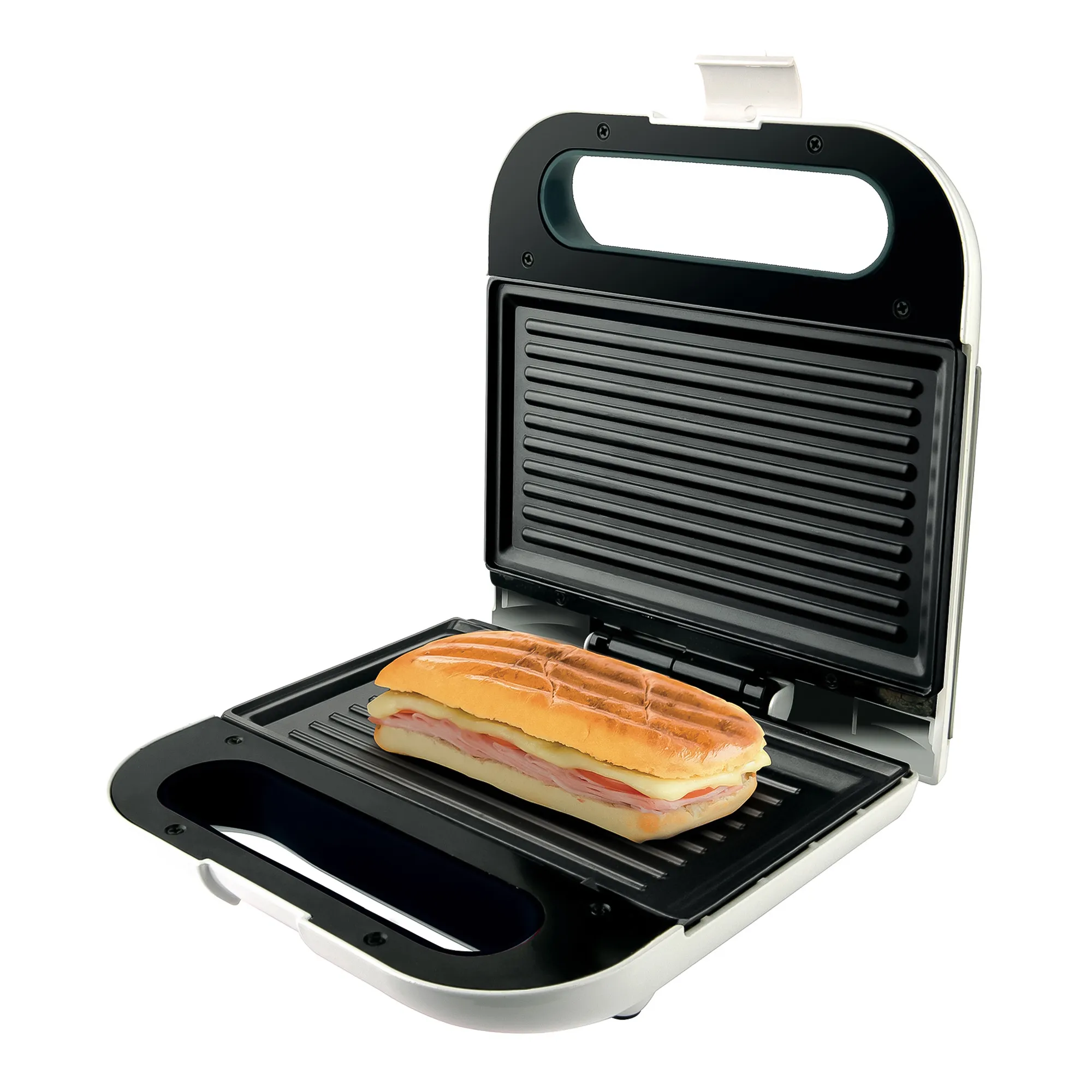 Taurus Stainless Steel 2-Slice Sandwich Maker with Brushed Grill Plate, 750W