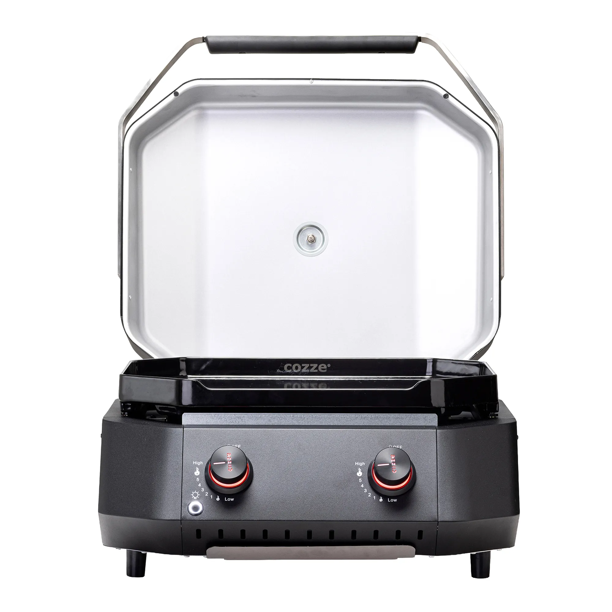Cozze 2-Burner Gas Plancha 500 with Lid