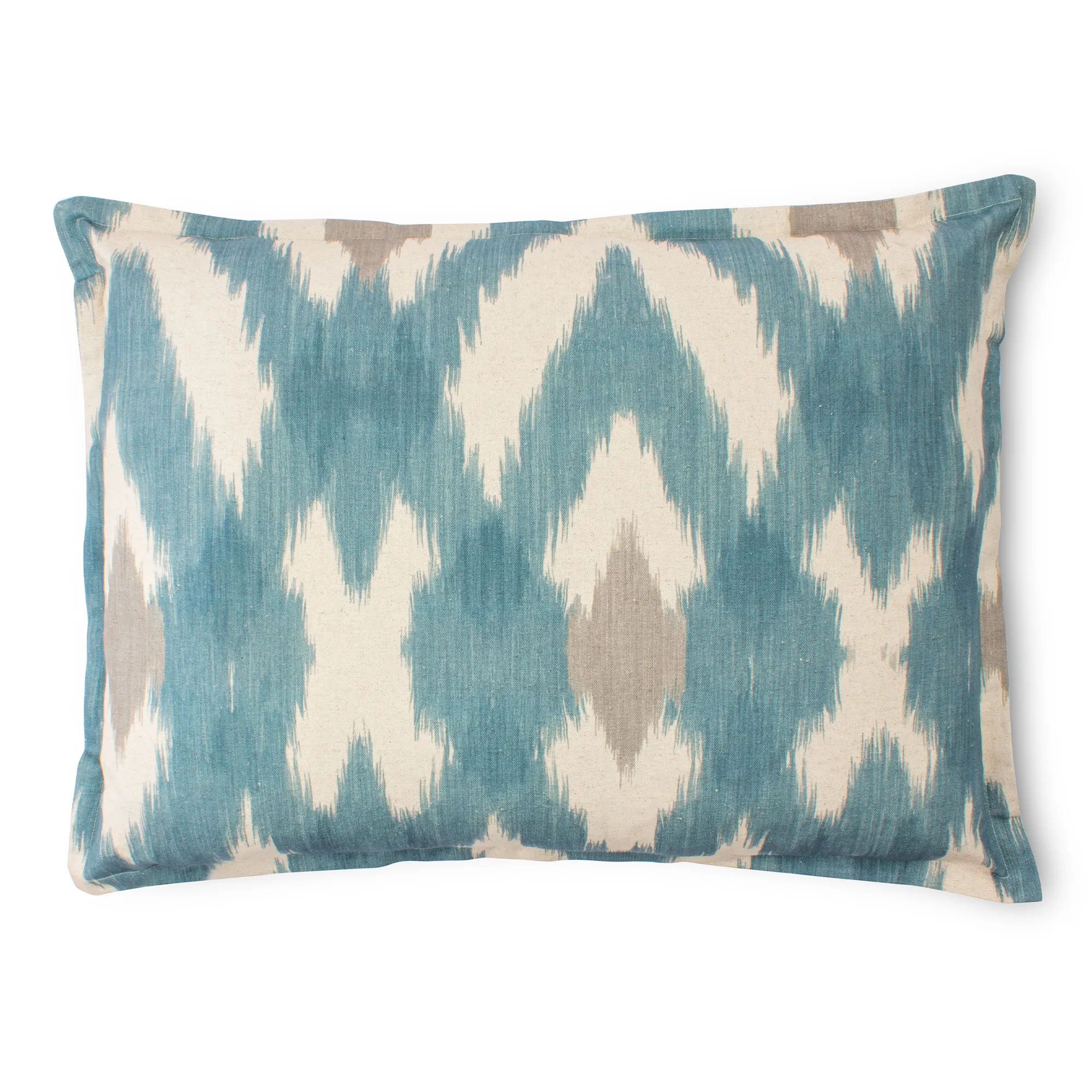 Thread Office Blue Stone Formentera Scatter Cushion with Feather Blend Inner, 50cm x 70cm