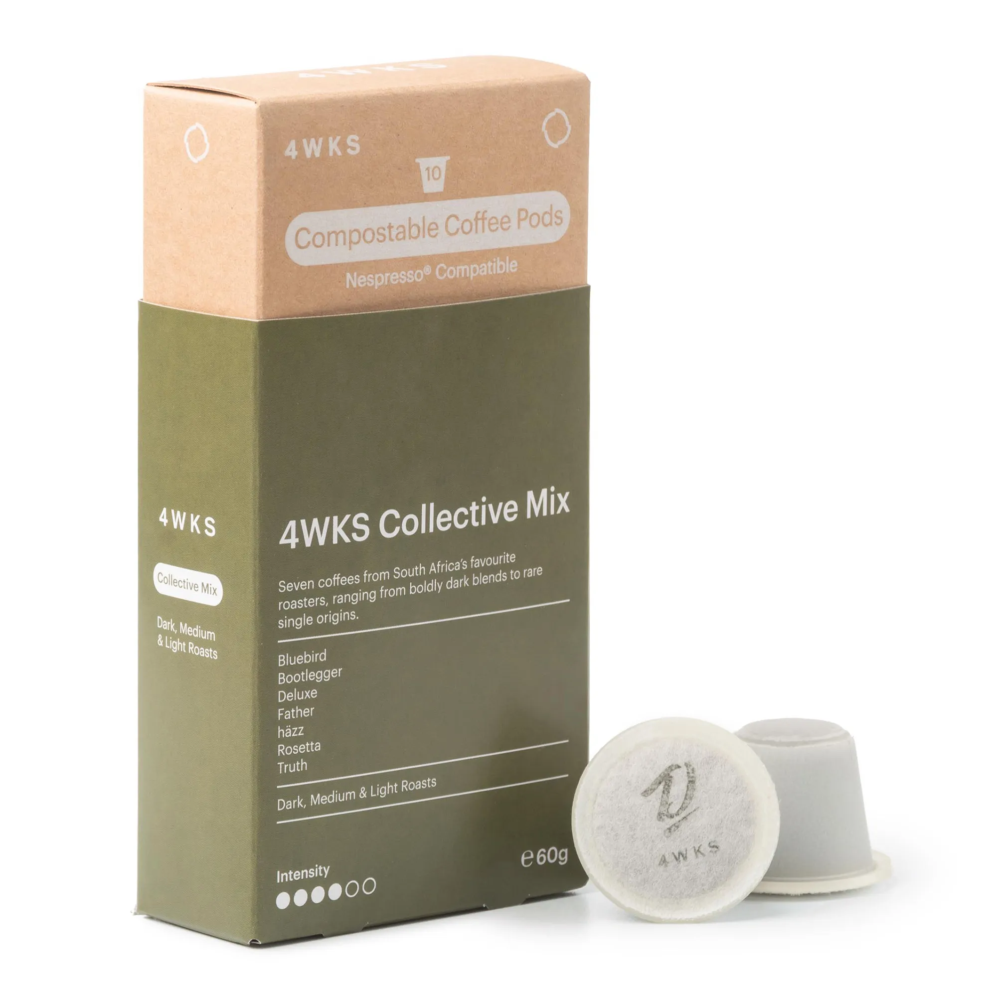4WKS Collective Mix Compostable Coffee Pods, 10 Pods