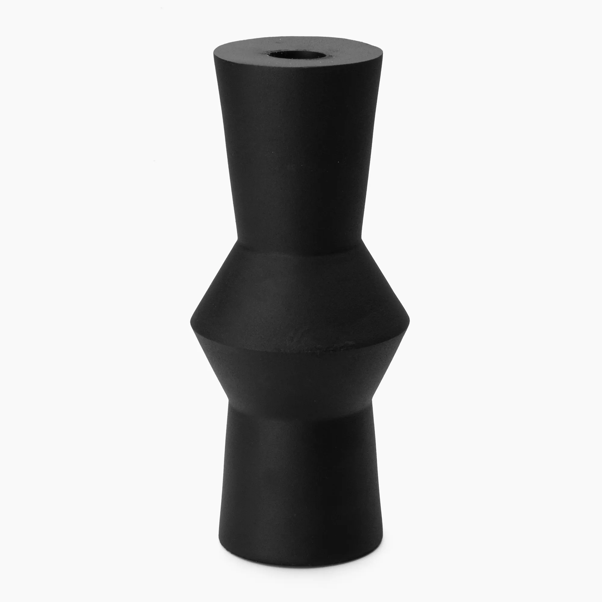 Thread Office Iron Black Candle Holder