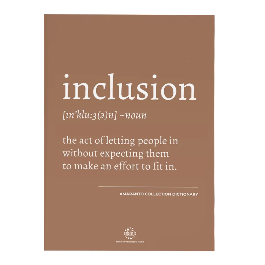 Amaranto Collection Conscious Dictionary A4 Unframed Print, Inclusion