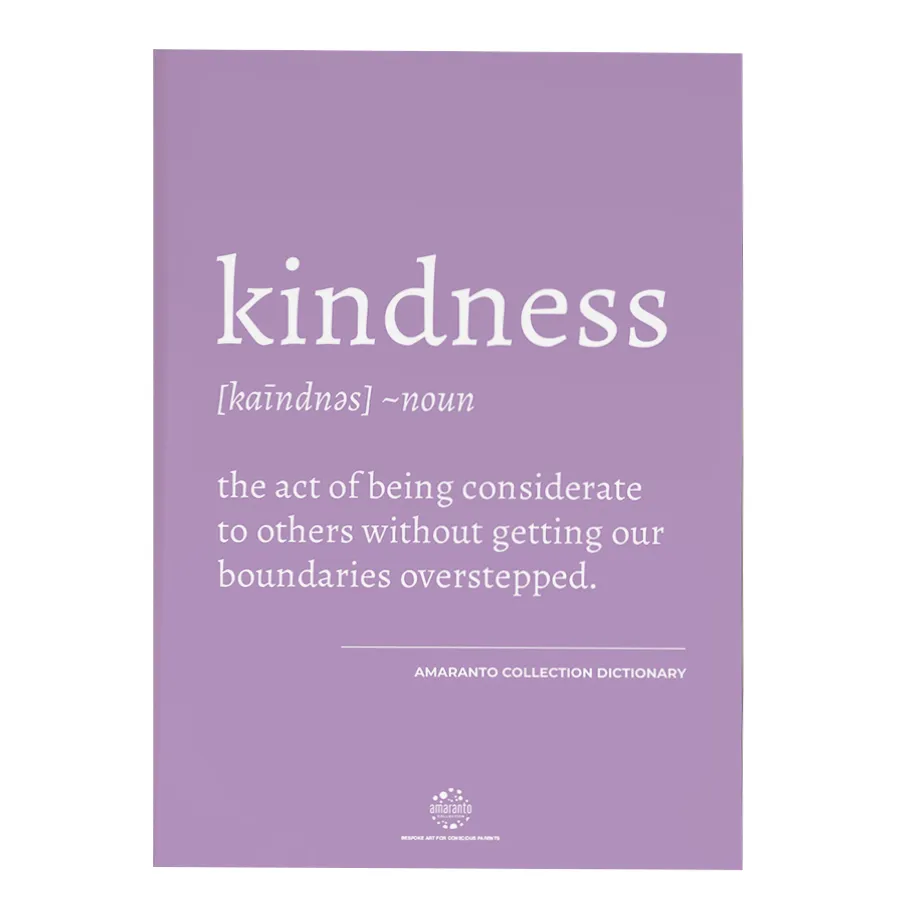 Amaranto Collection Conscious Dictionary A4 Unframed Print, Kindness