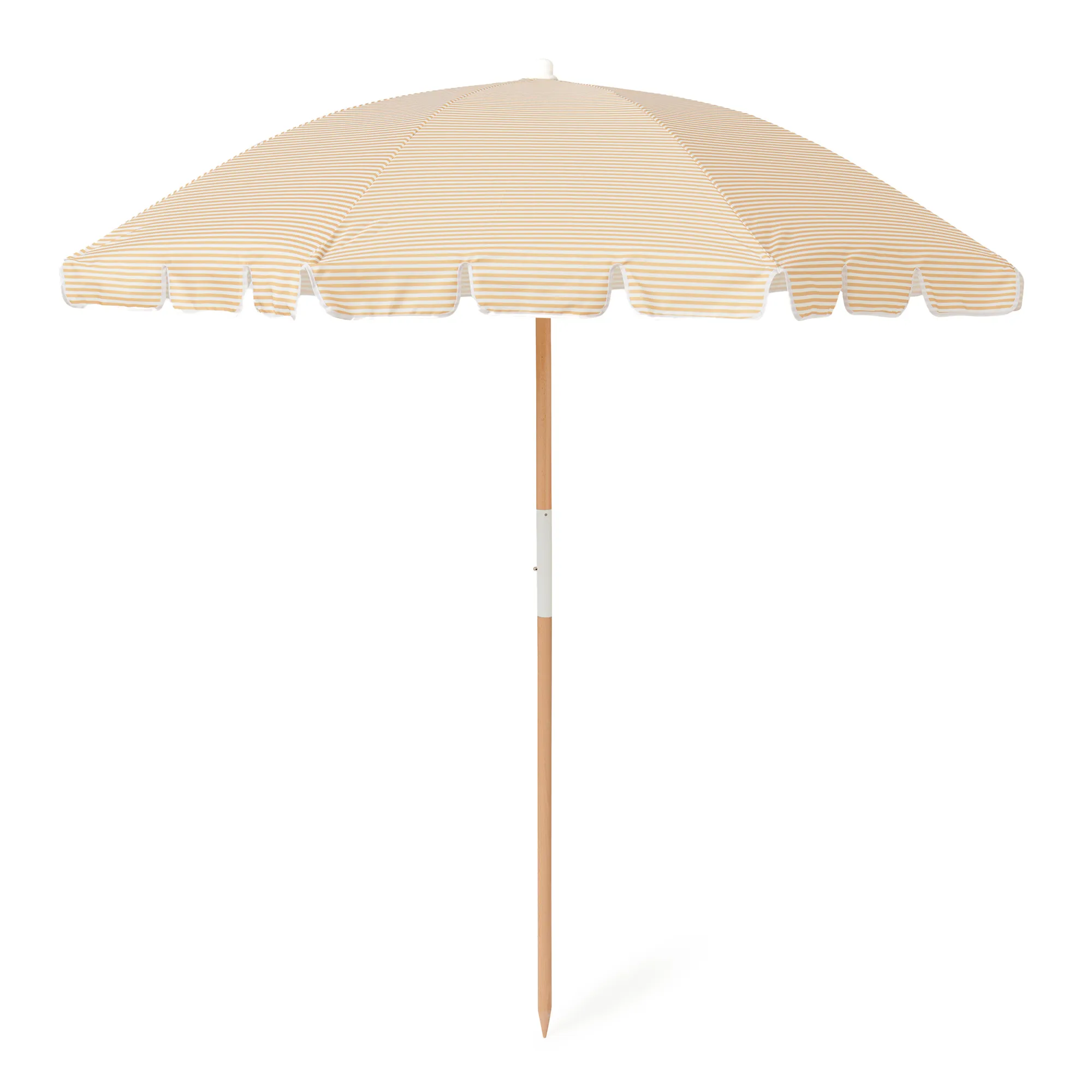 Sunnylife Mango Bay Golden Mustard Stripe Beach Umbrella