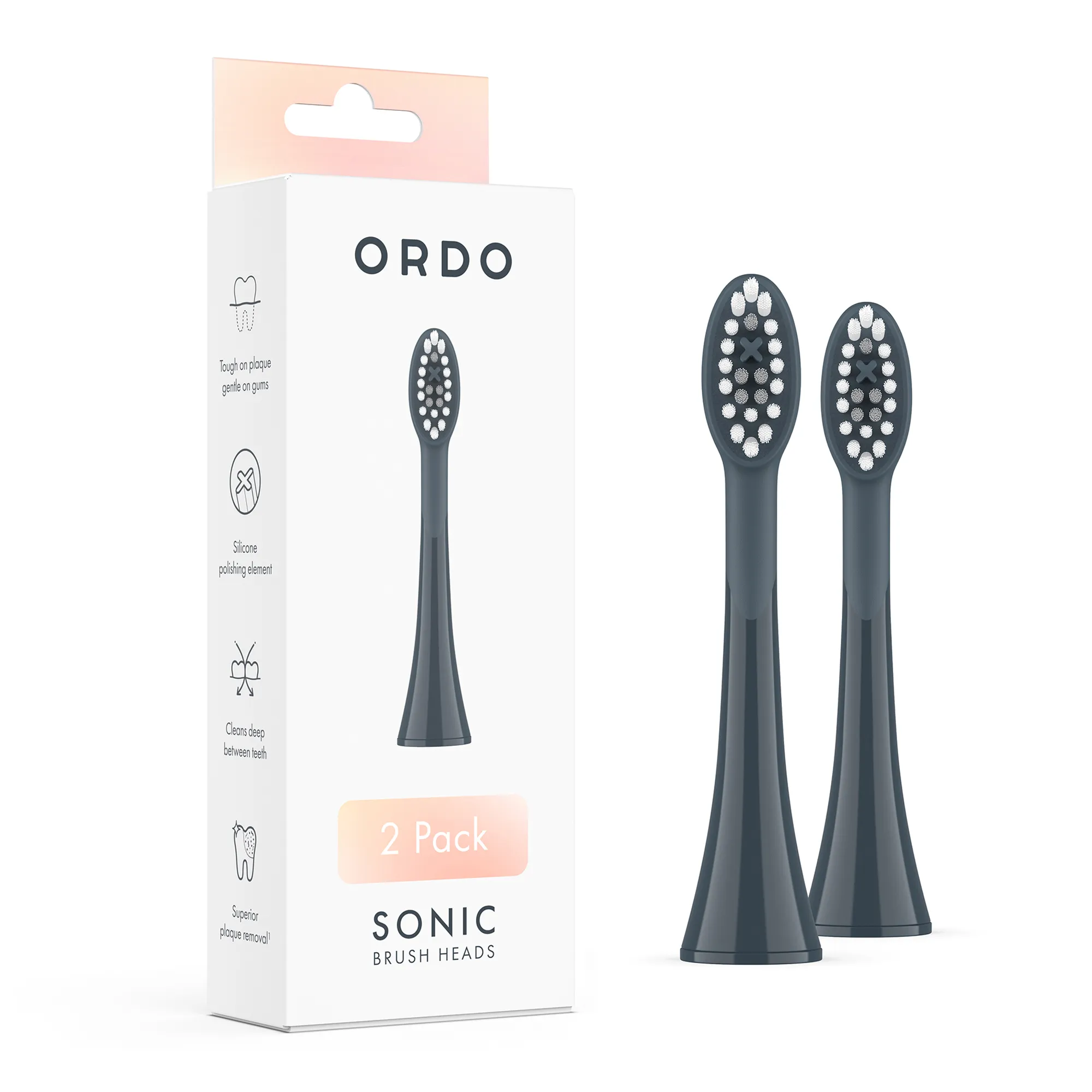 Ordo Sonic Brush Heads, Pack of 2