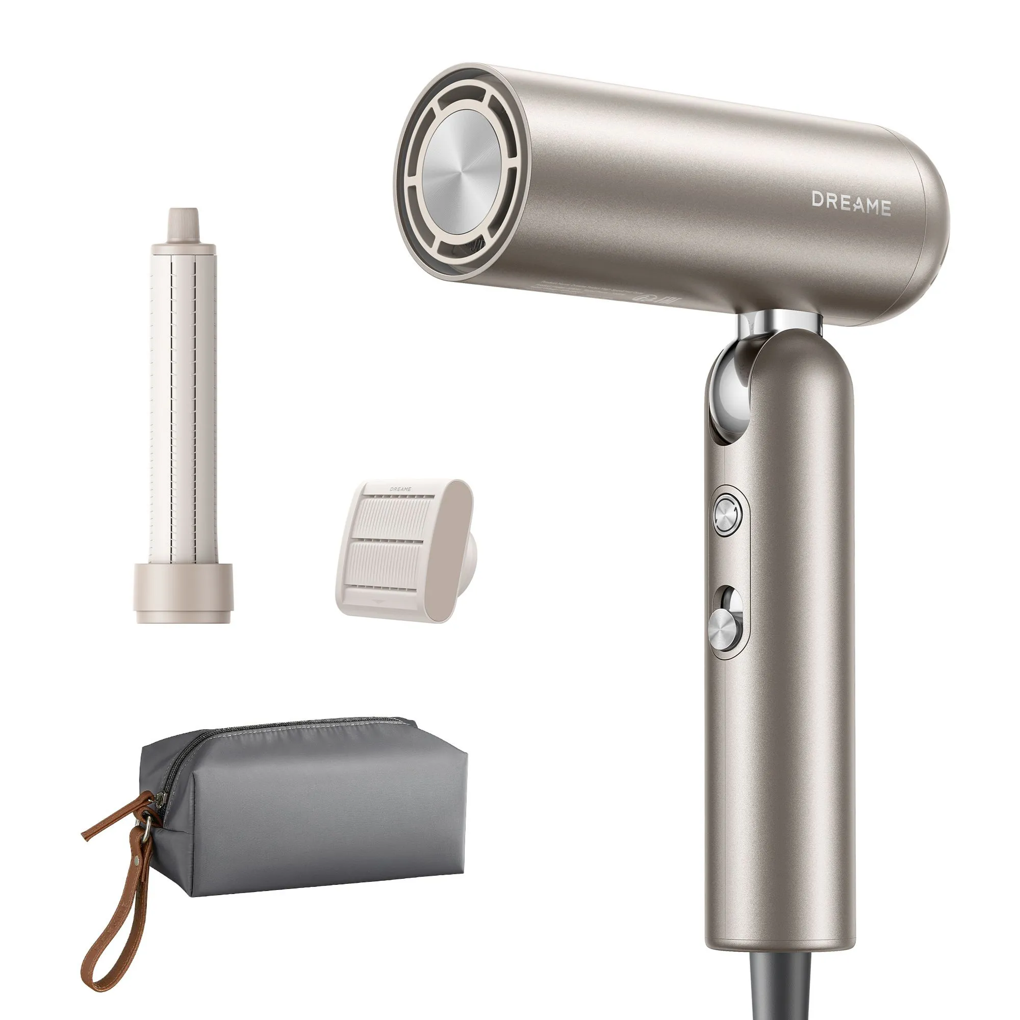 Dreame All-In-One Pocket Portable High-Speed Hair Dryer, 1000W