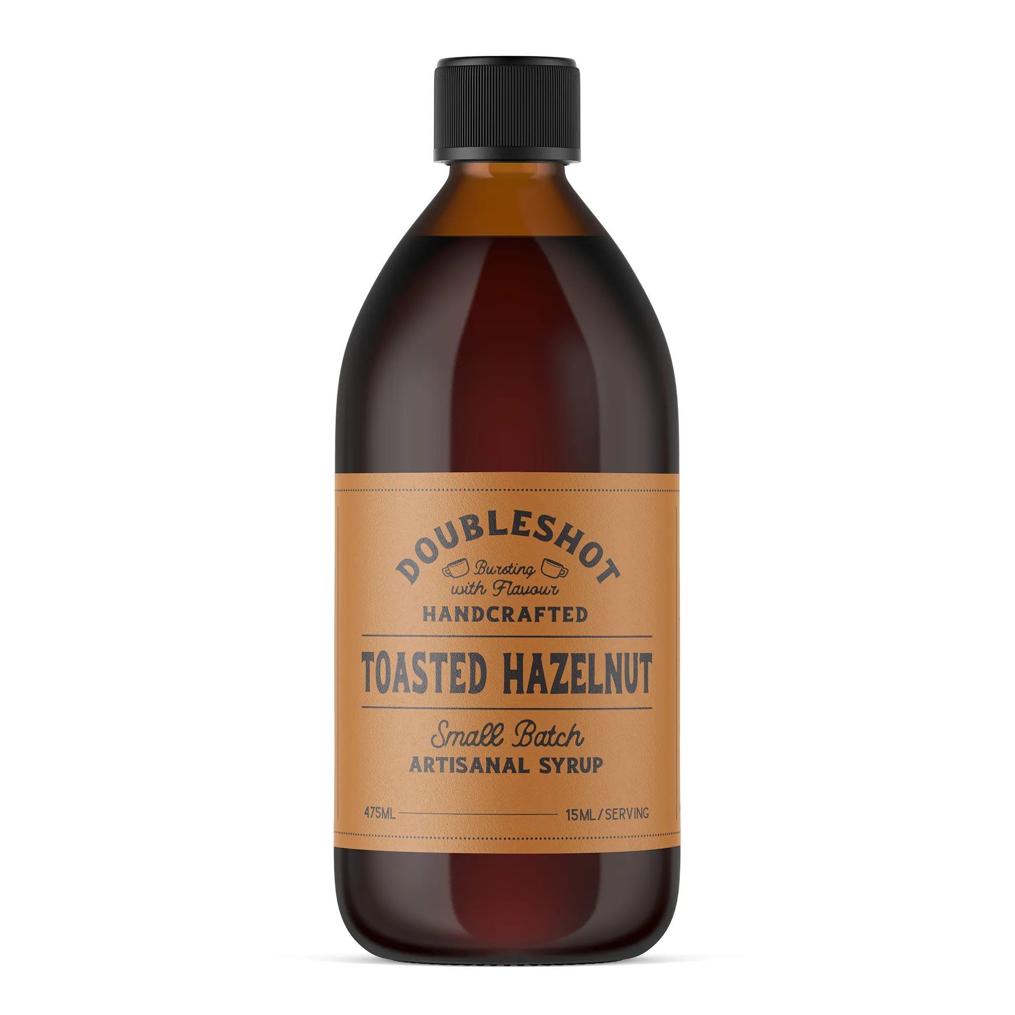 Doubleshot Coffee & Tea Naturally Flavoured Toasted Hazelnut Syrup, 475ml