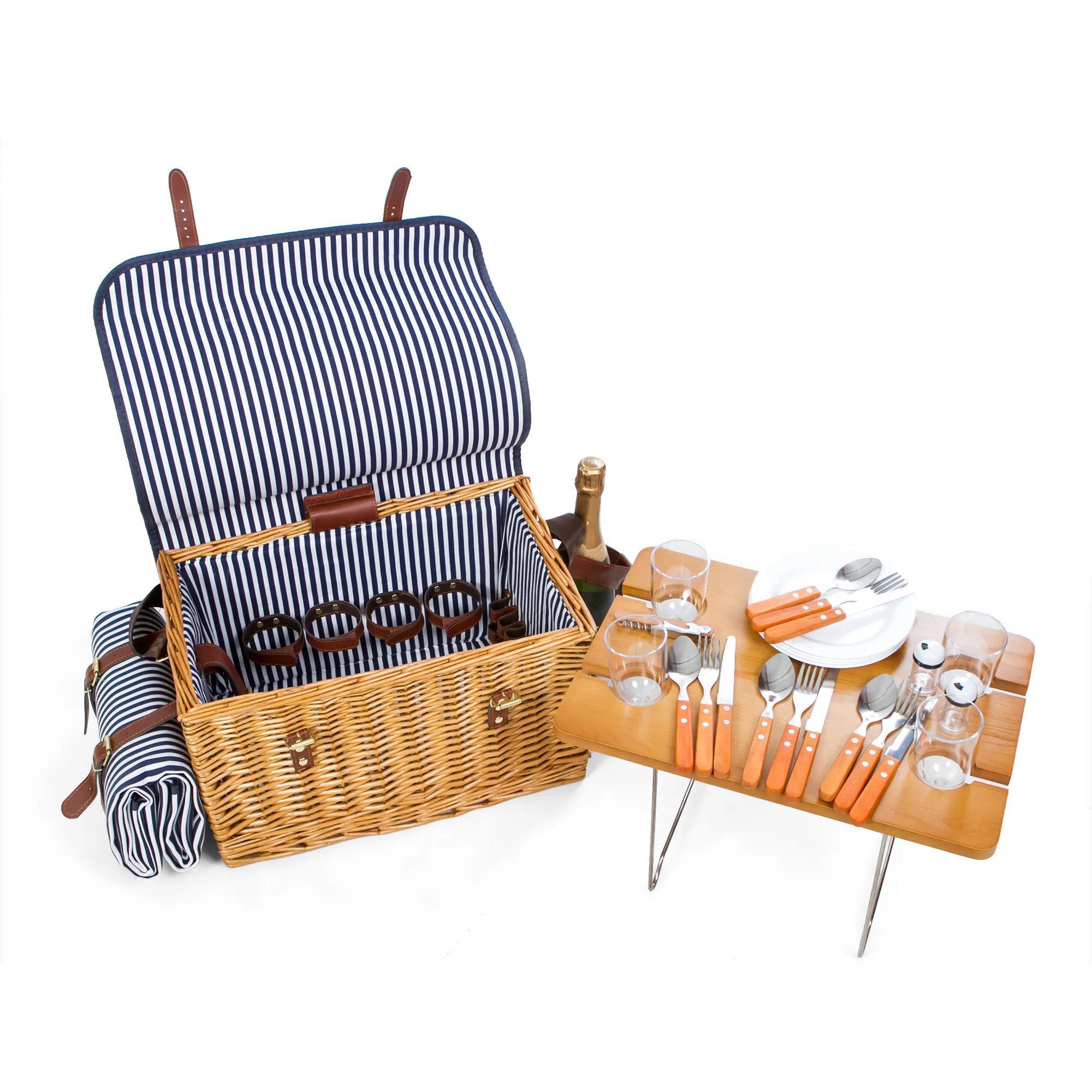 Gift Baskets Table Top 4-Person Picnic Basket