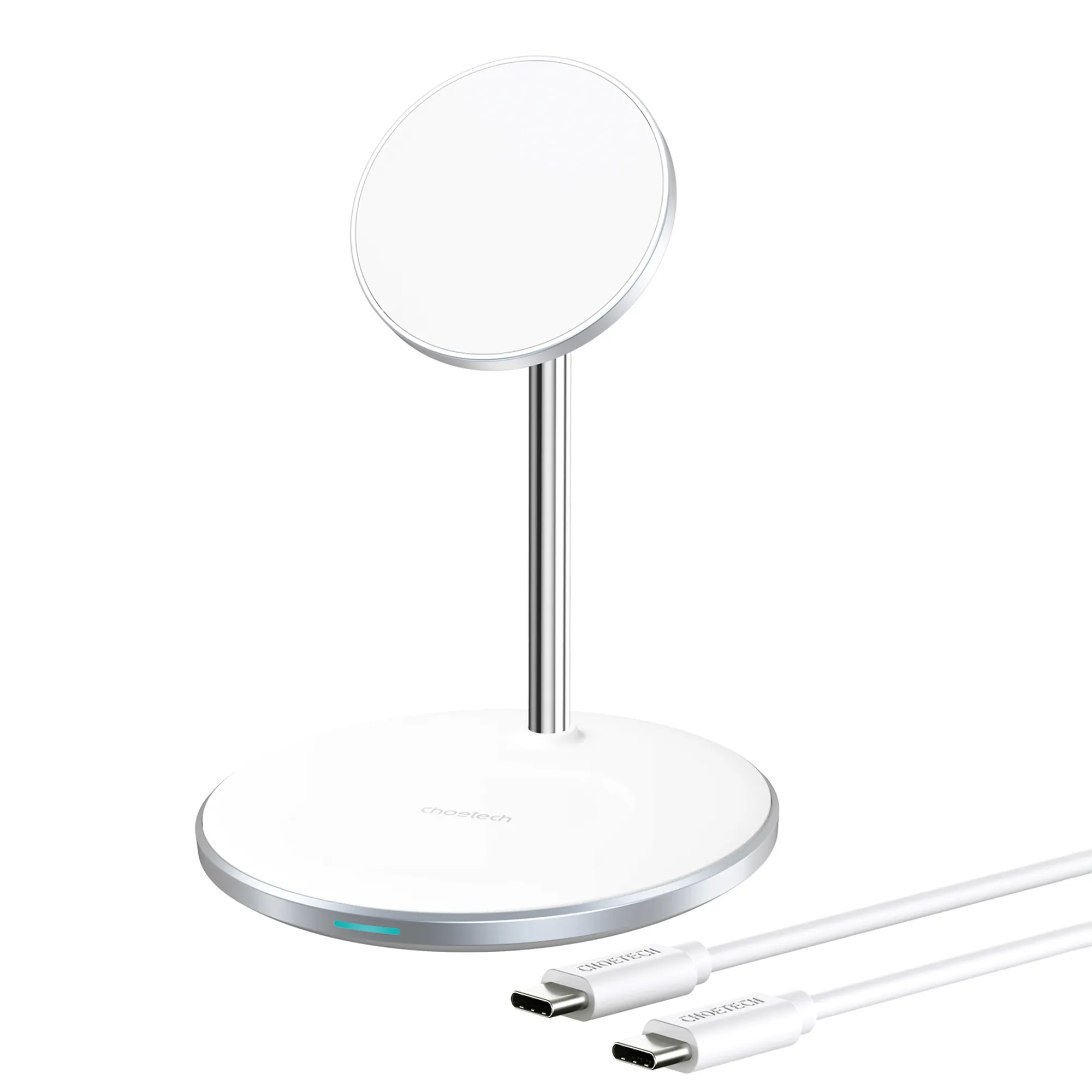 Choetech Wireless 2-in-1 Magnetic Fast Charging Stand, 15W