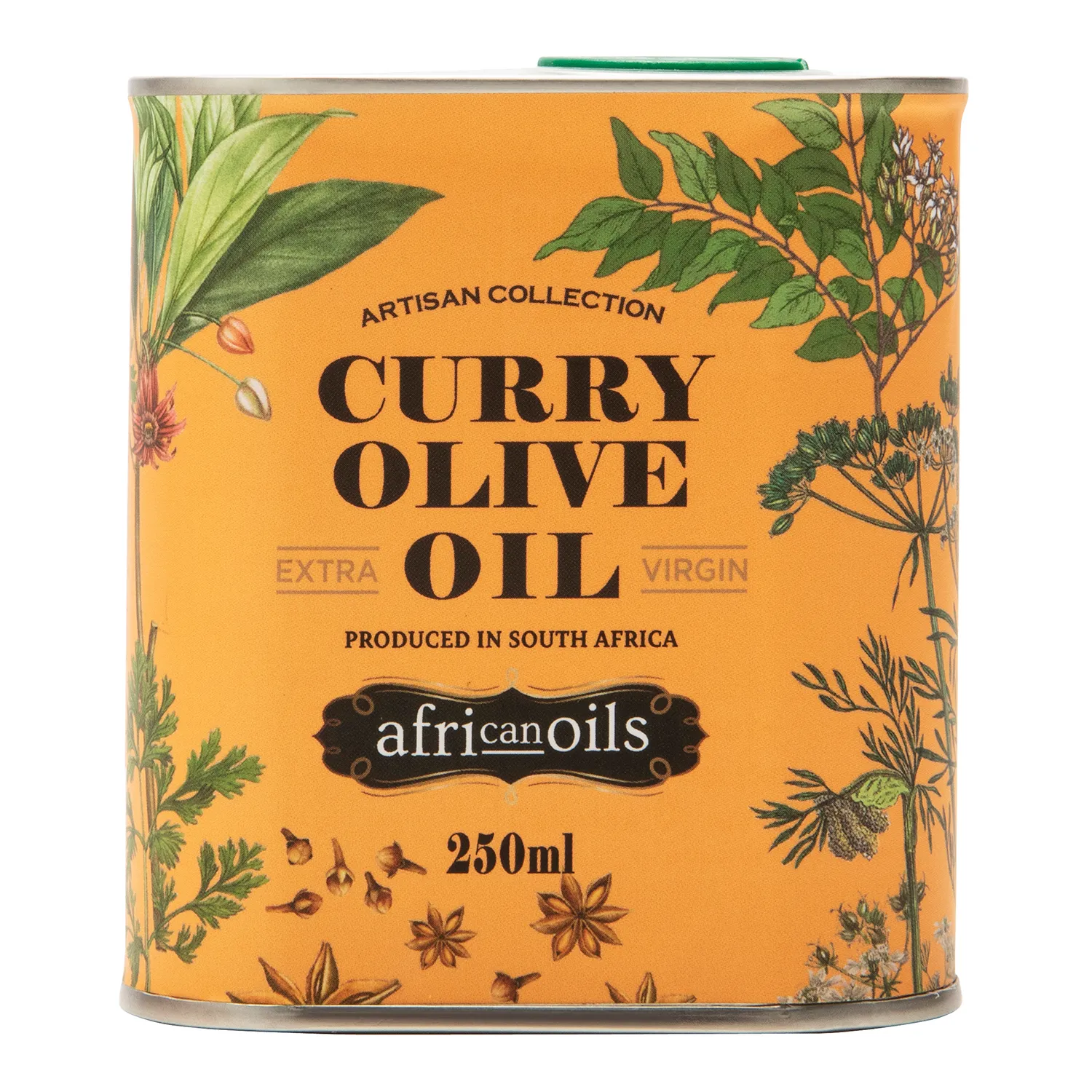 African Oils Extra Virgin Curry Olive Oil, 250ml