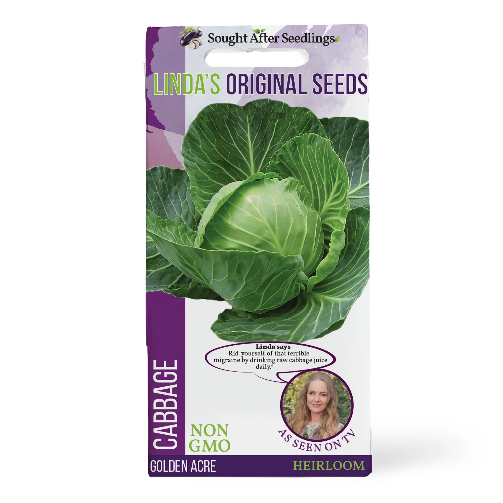 Linda's Seeds Golden Acre Cabbage Seeds