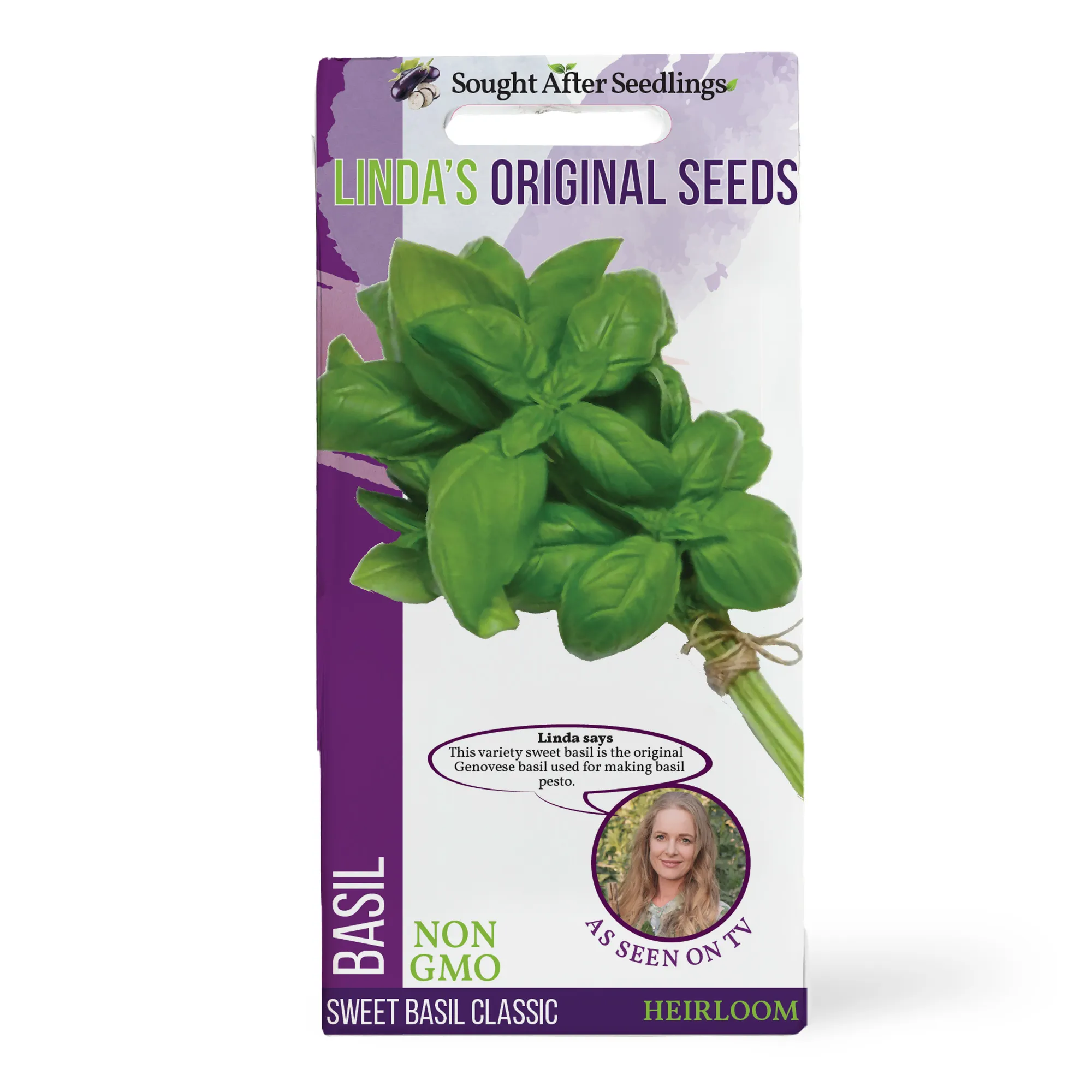 Linda's Seeds Classic Sweet Basil Seeds