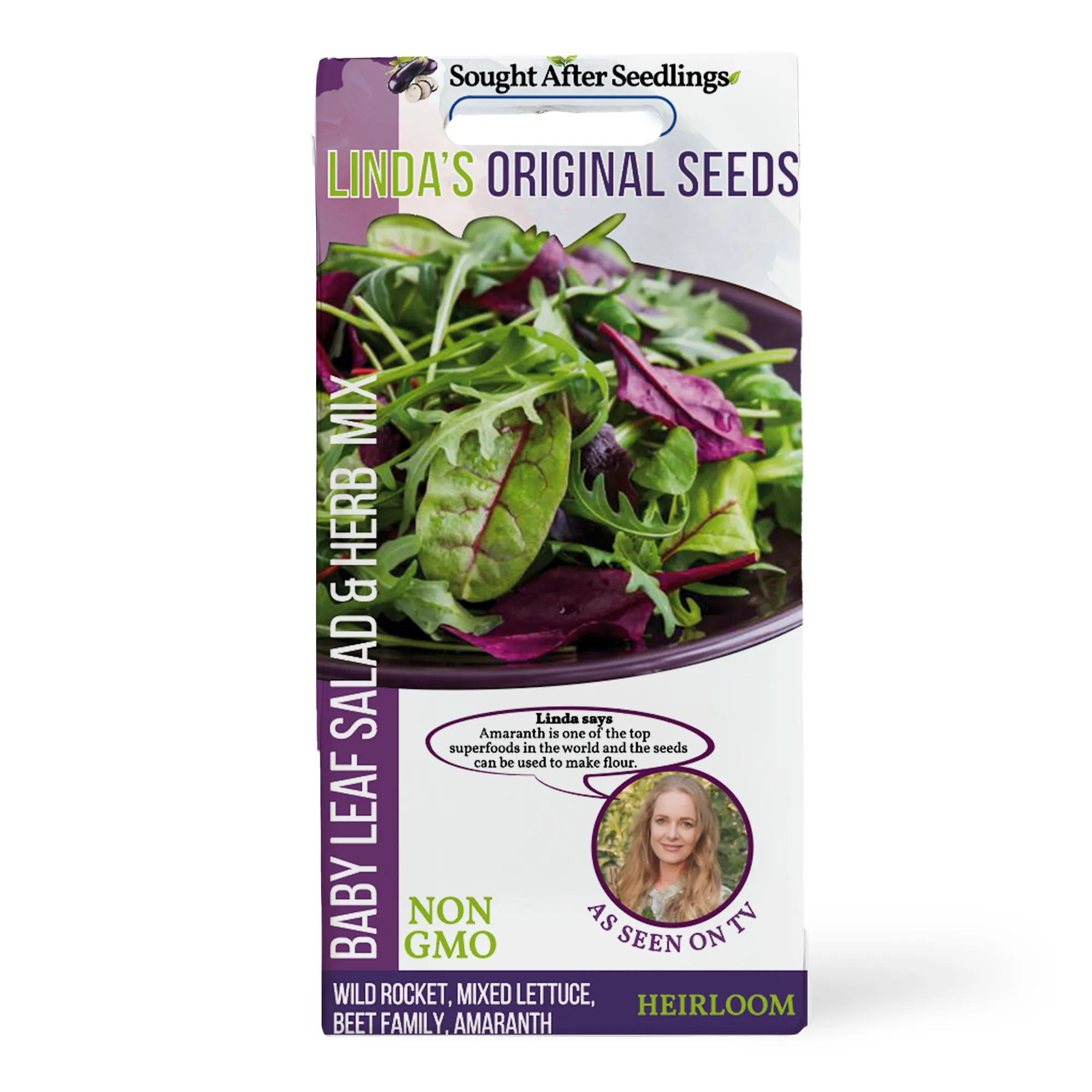 Linda's Seeds Baby Leaf Salad & Herb Mix Seeds