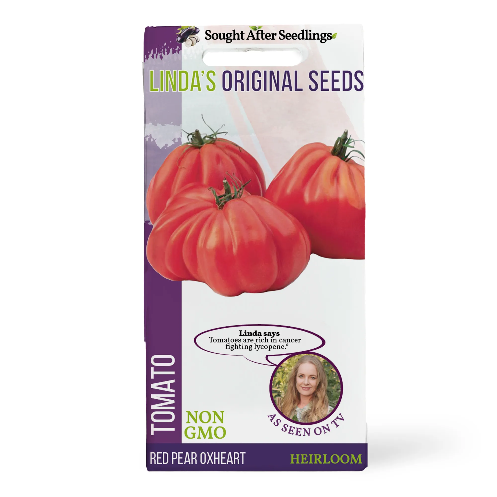 Linda's Seeds Red Pear Oxheart Tomato Seeds