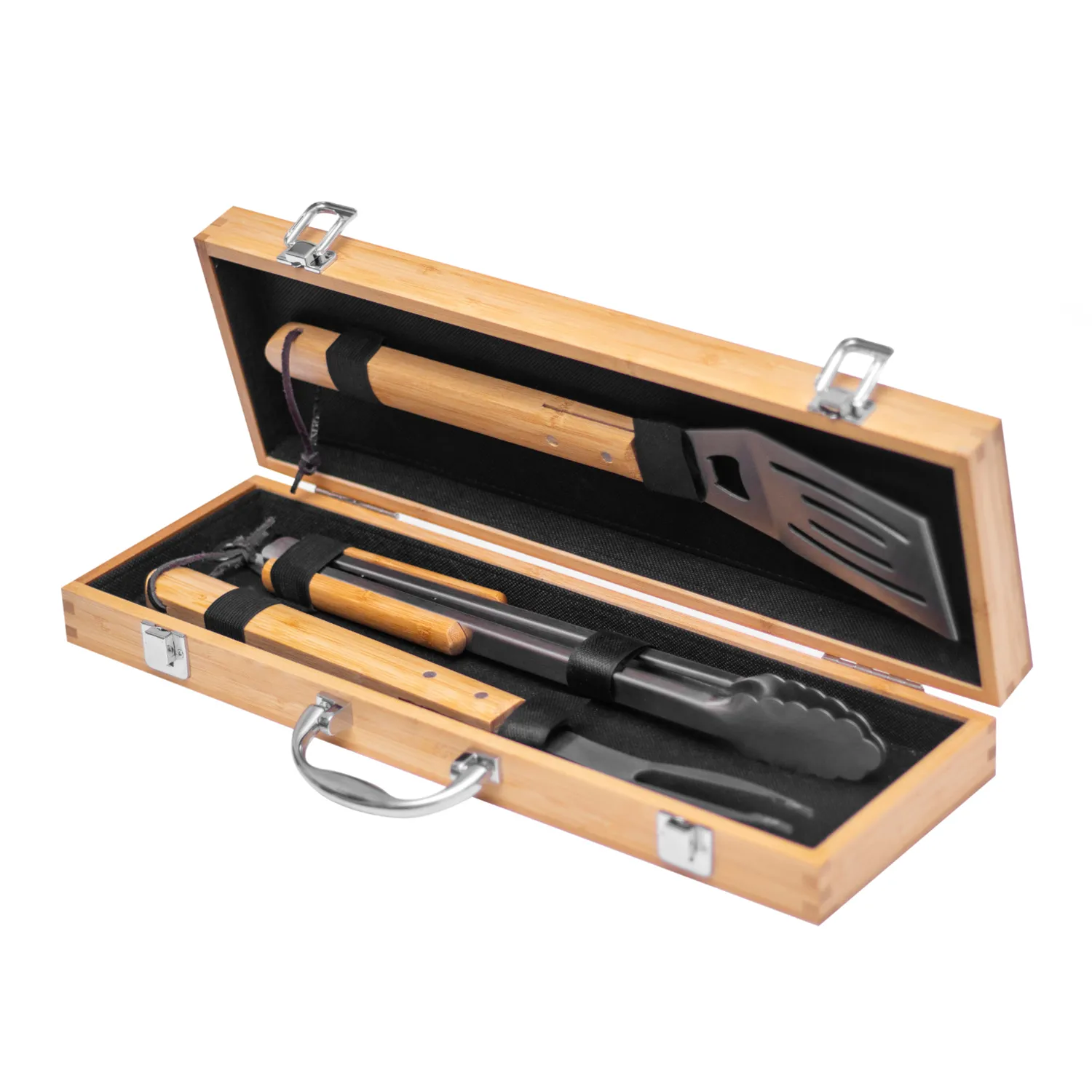 Gift Baskets Bamboo Braai Case, 3-Piece