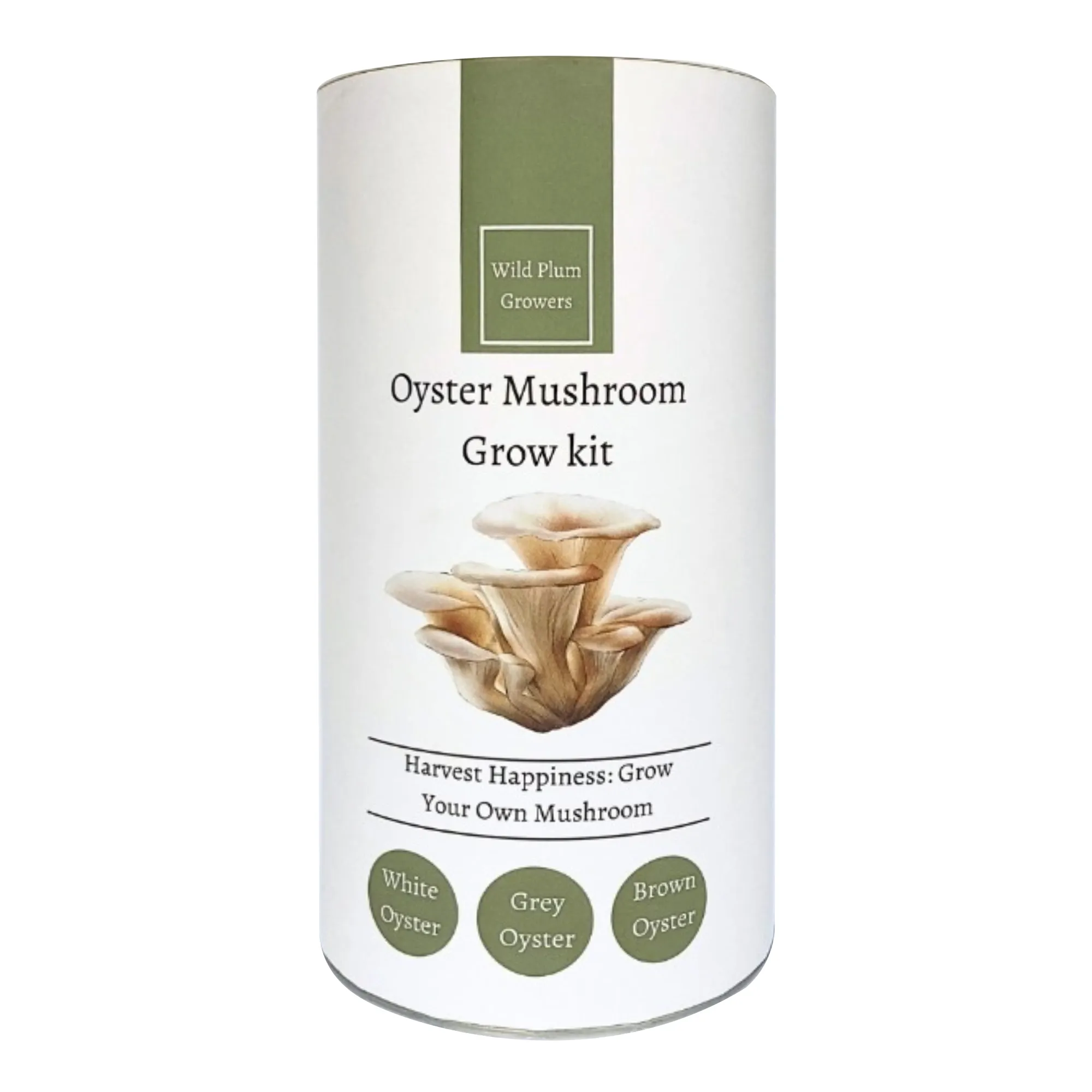Wild Plum Growers White Oyster Mushroom Grow Kit