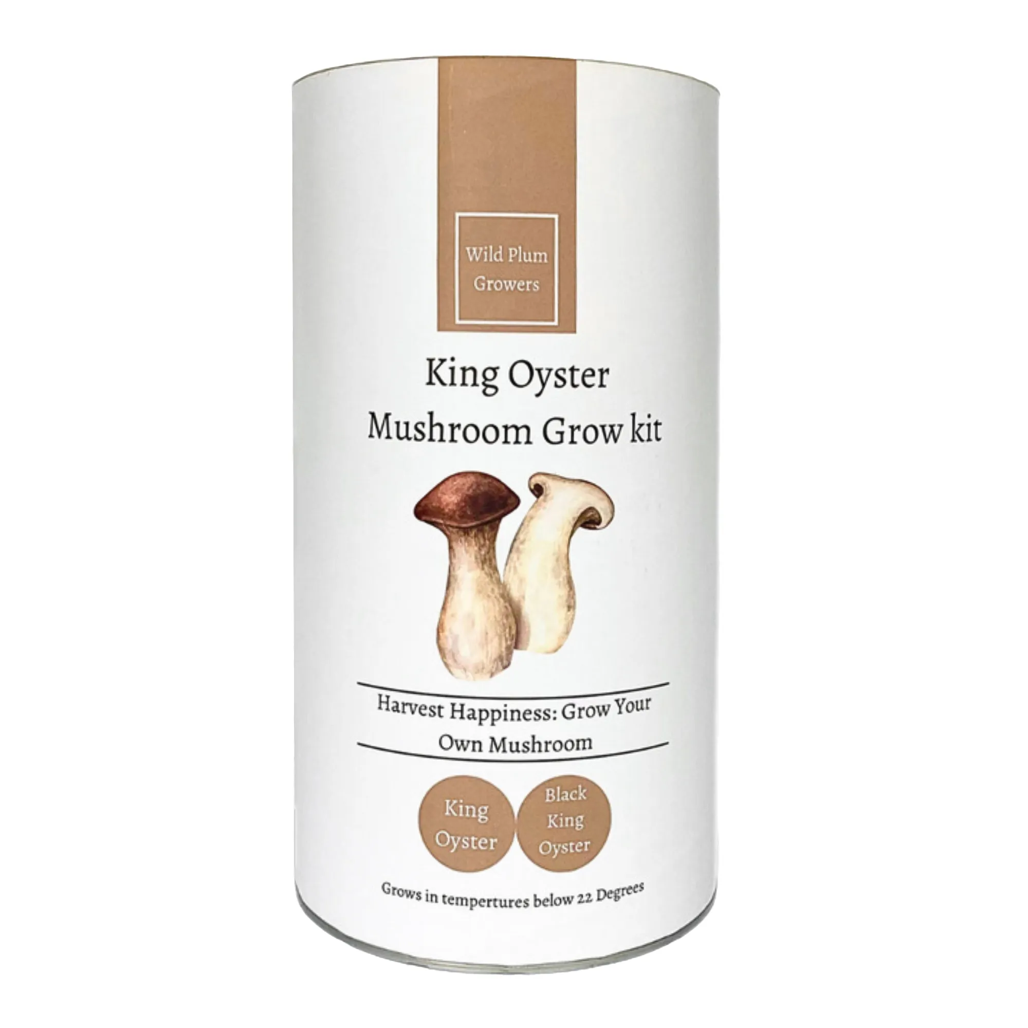 Wild Plum Growers Black King Oyster Mushroom Grow Kit