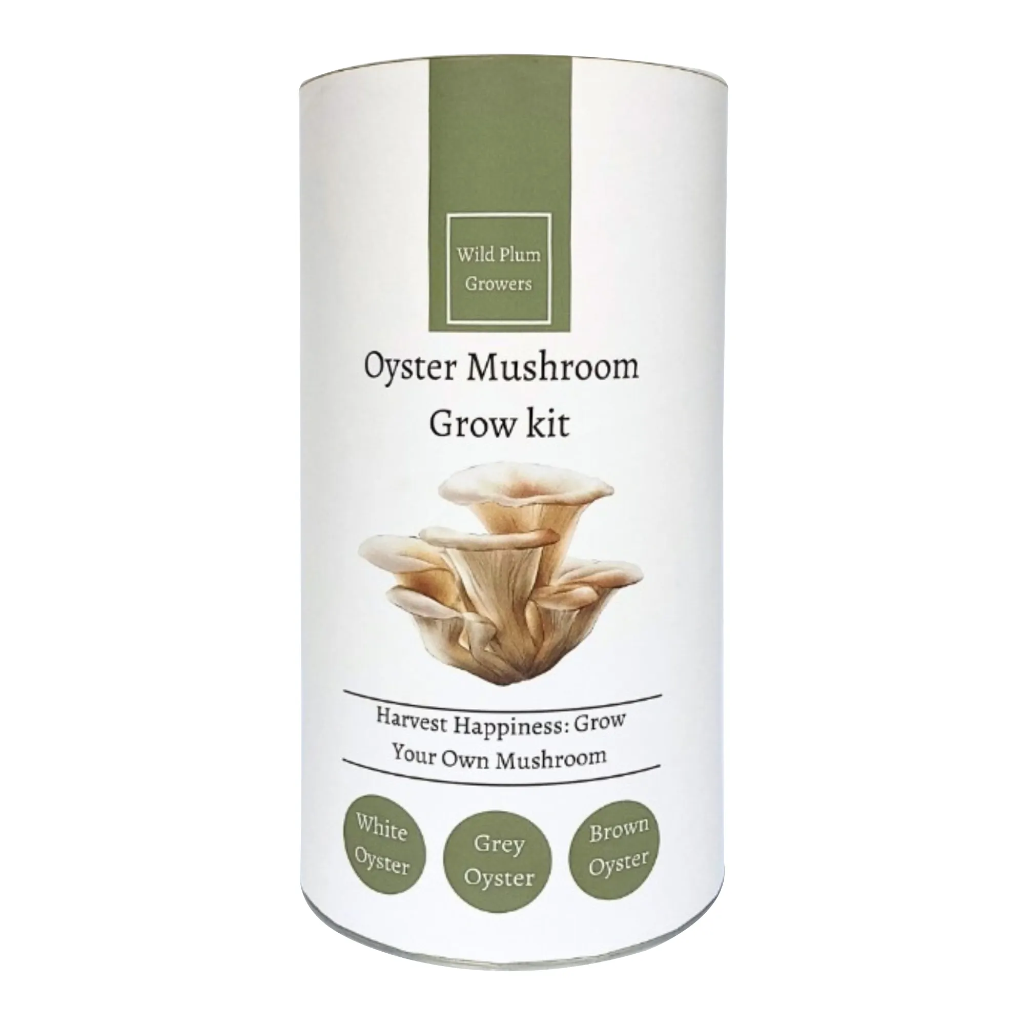 Wild Plum Growers Grey Oyster Mushroom Grow Kit