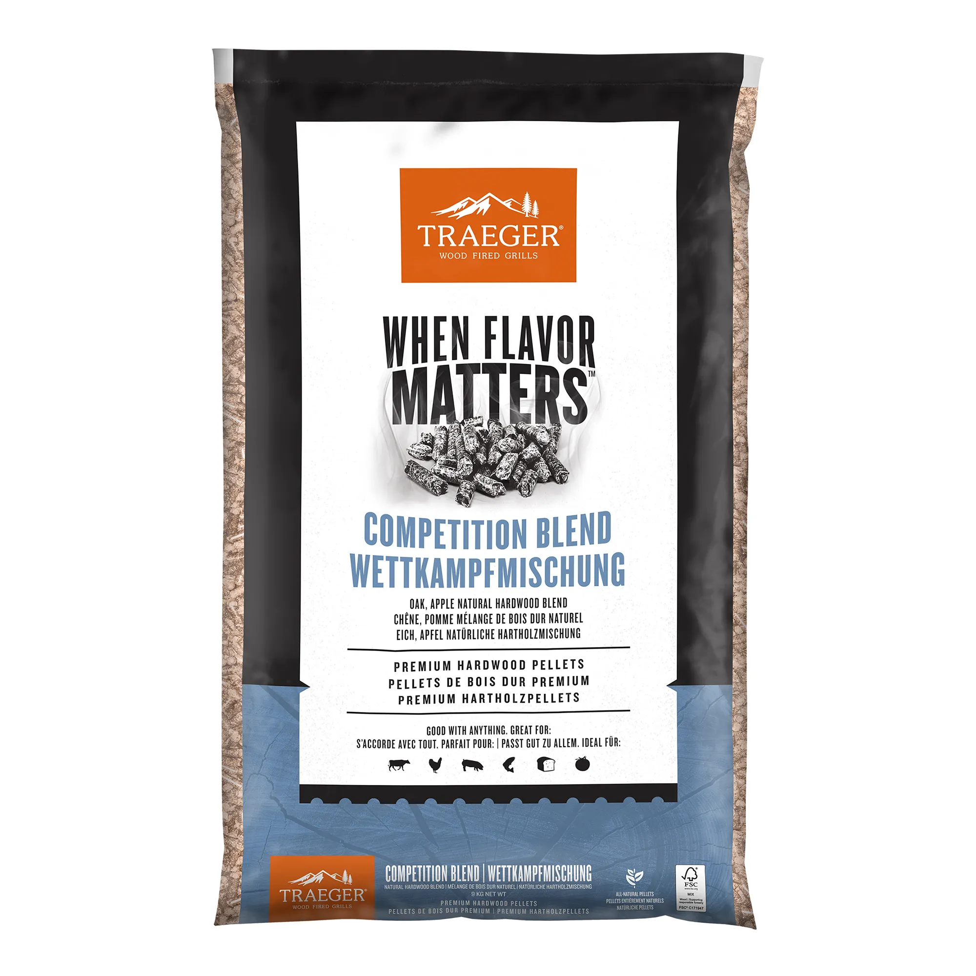 Traeger Competition Blend Pellets, 9kg