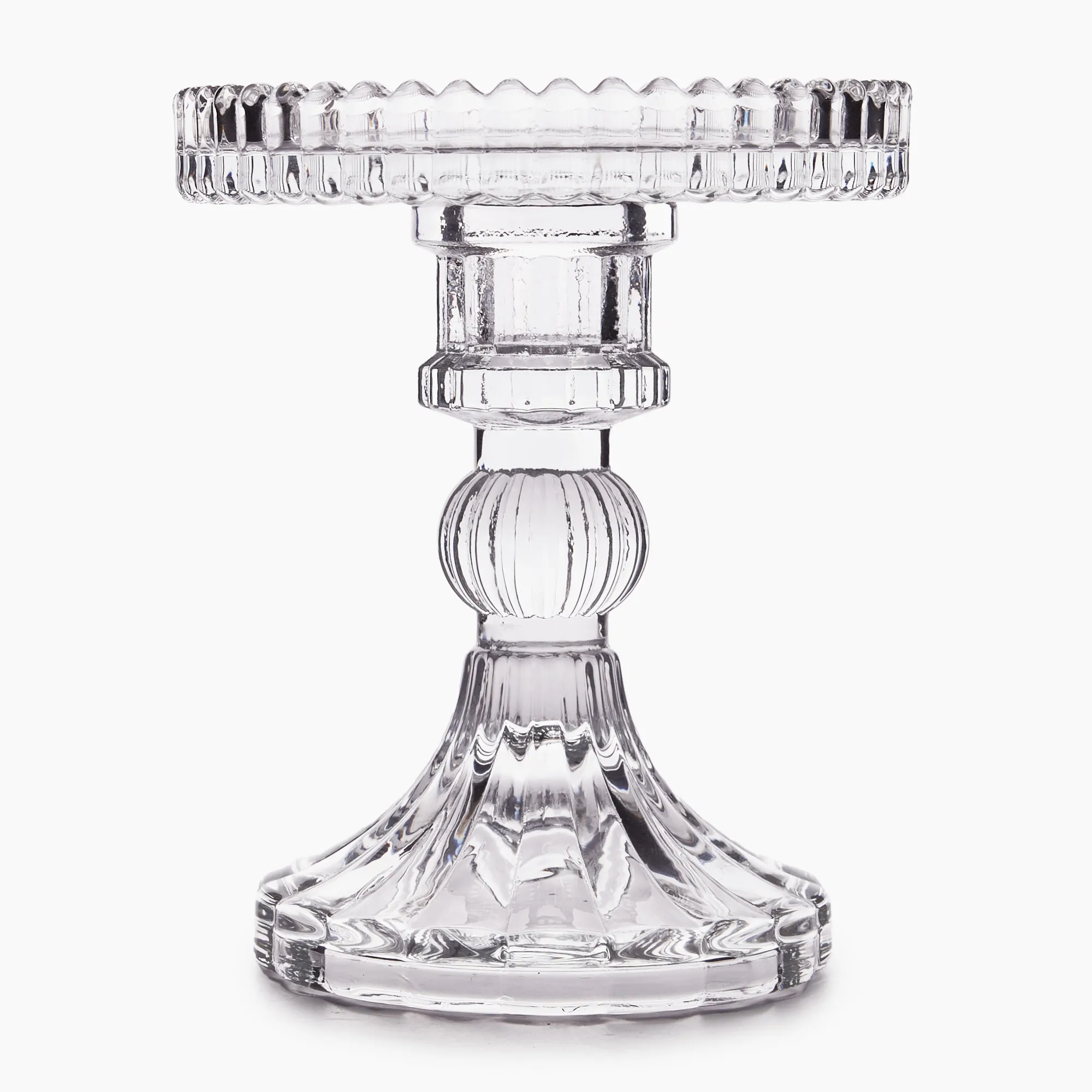 Thread Office Glass Pillar Candle Holder