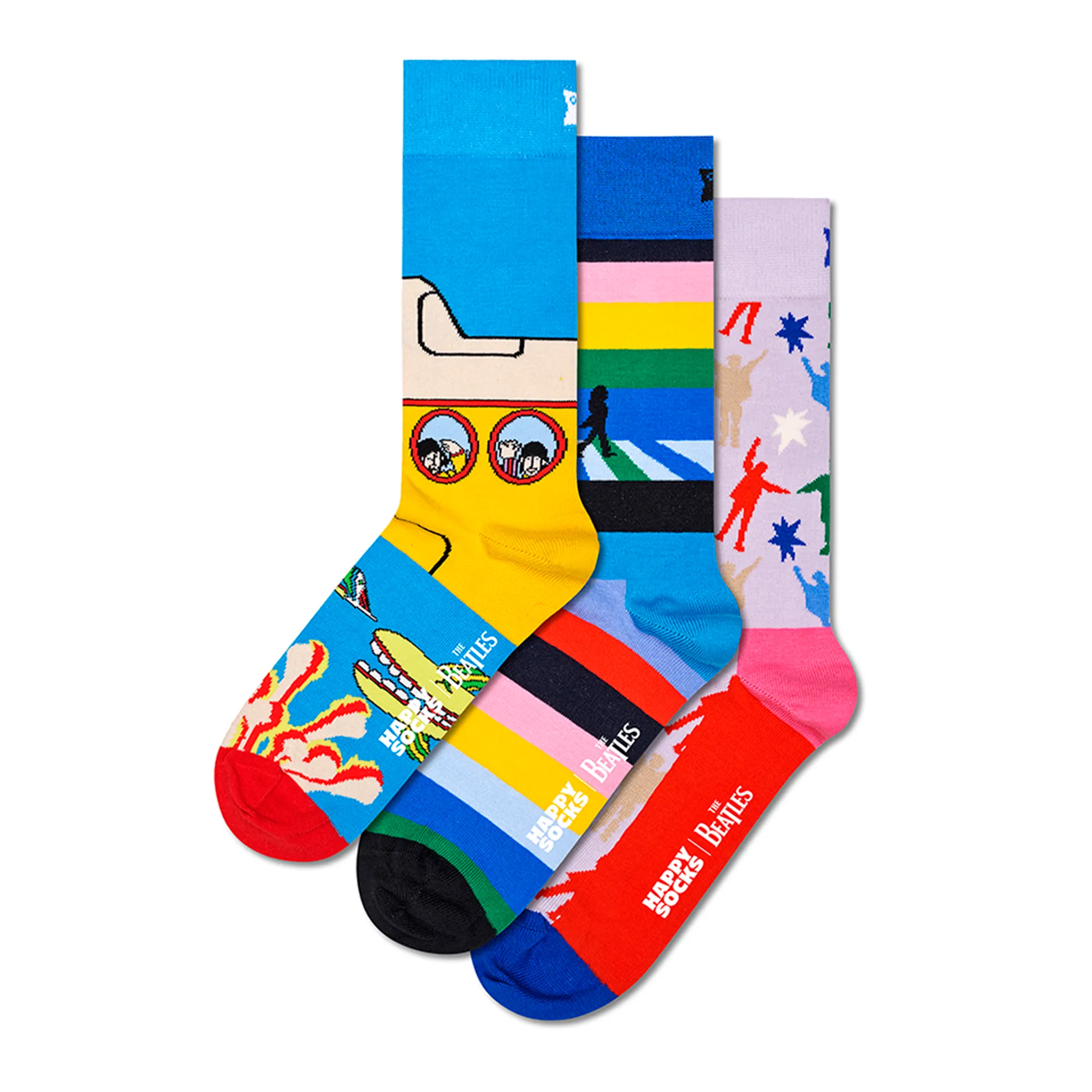 Happy Socks The Beatles Gift Set, Pack of 3