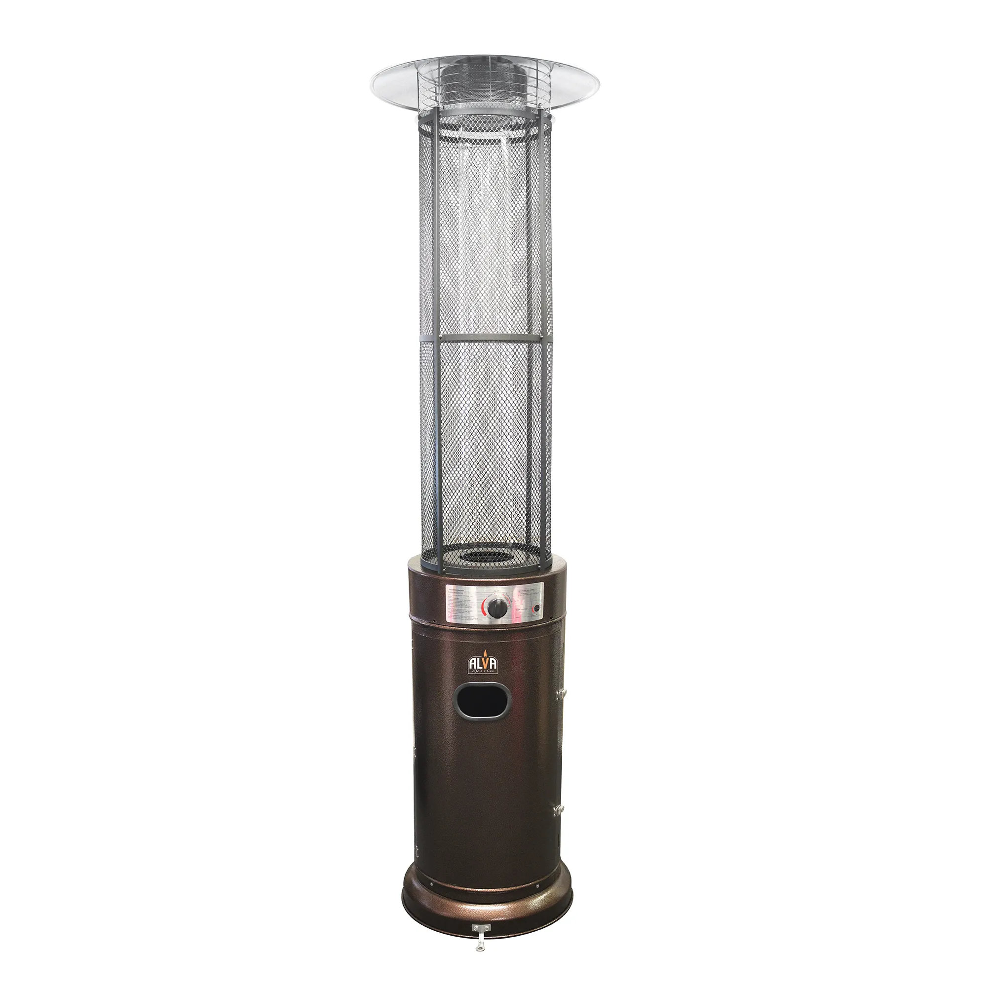 Alva Large Cylindrical Glass Patio Tube Heater