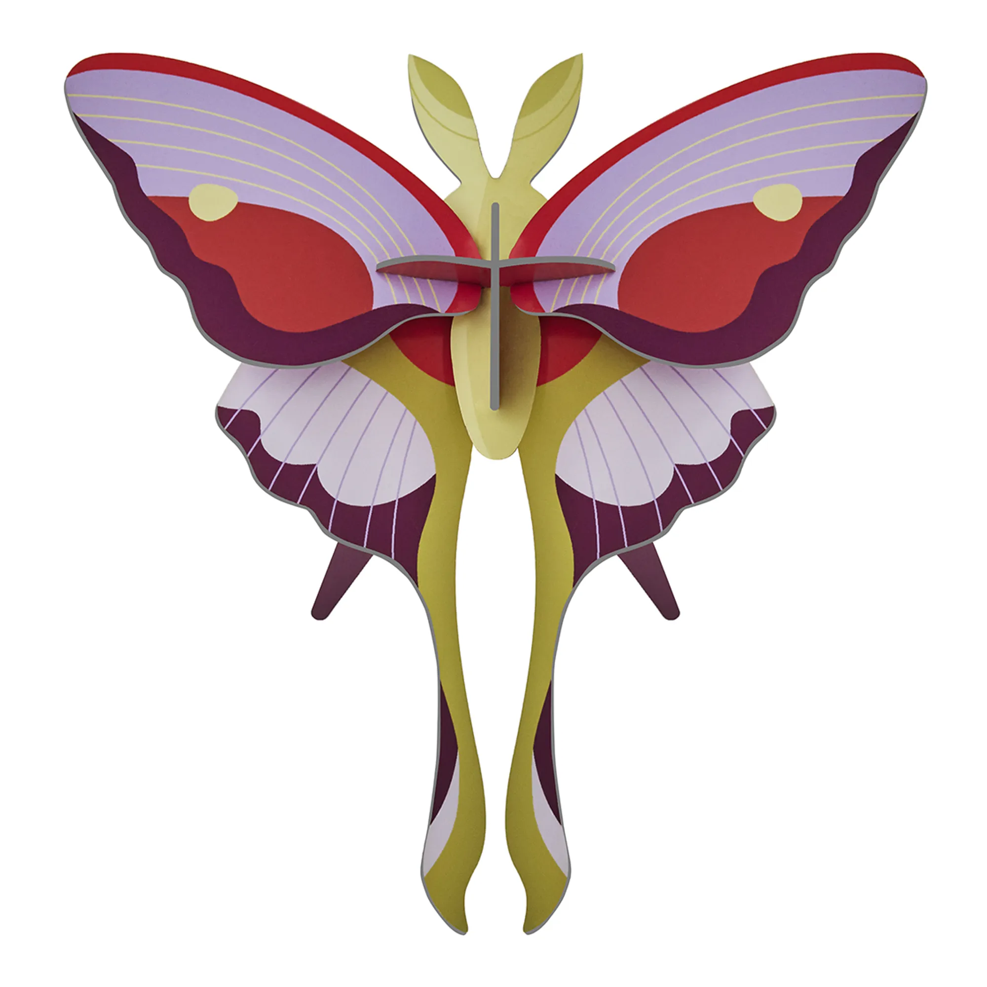 Studio ROOF Small Insects Lilac Comet Butterfly Paper Wall Art