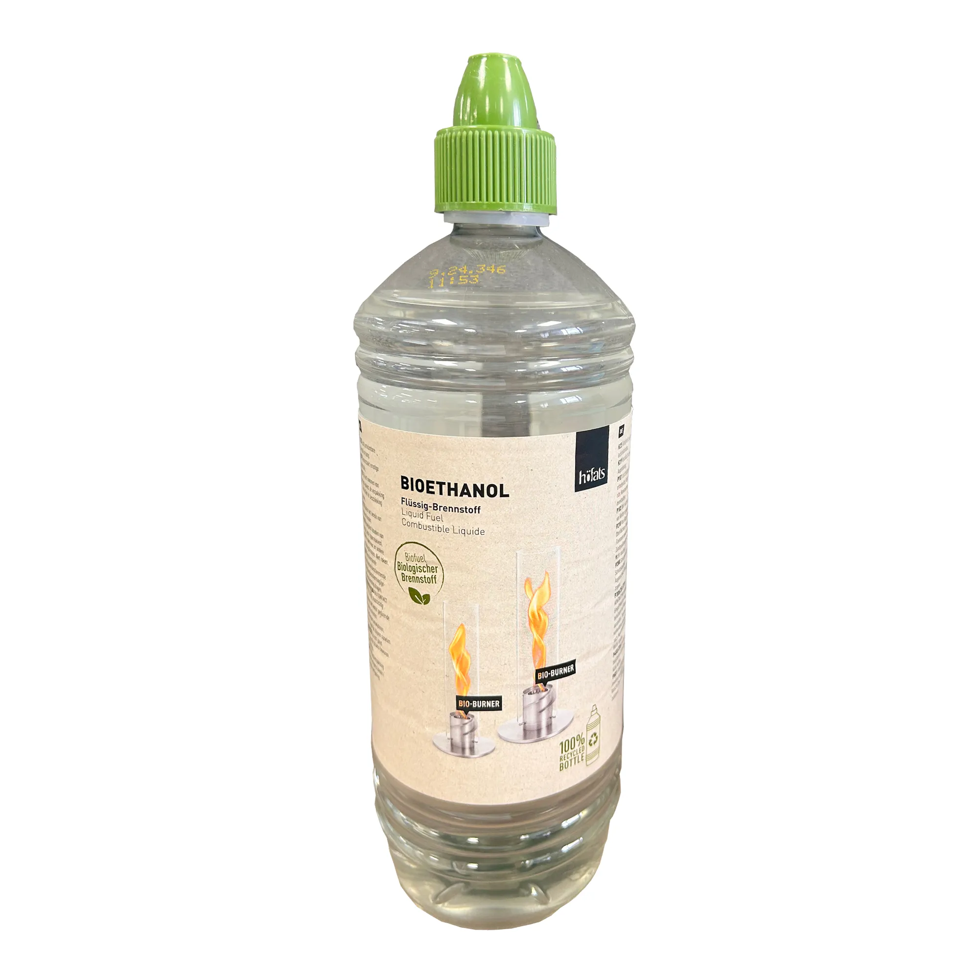 Hoefats Bioethanol Liquid Fuel for Tabletop Spinning Fire Lantern, 1L