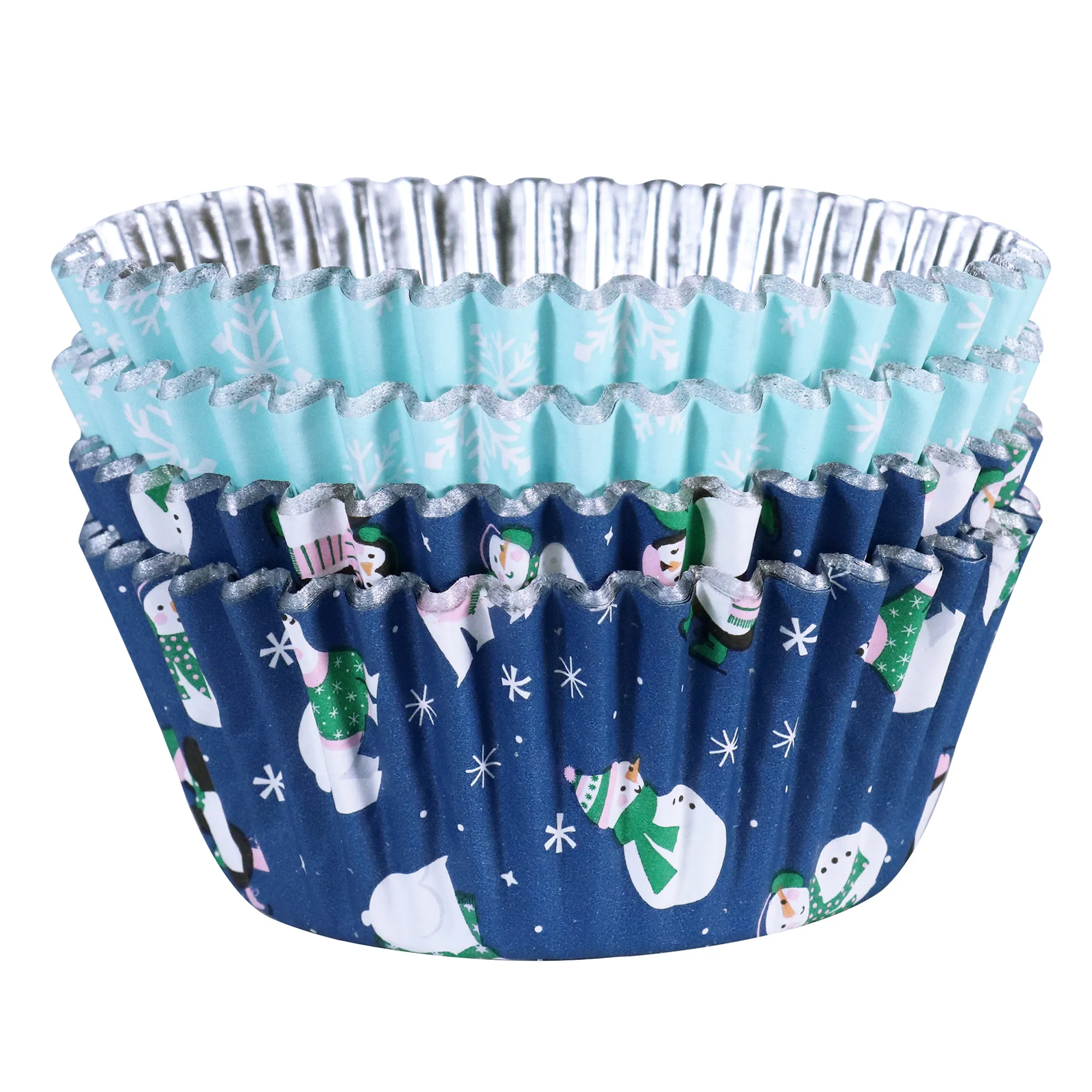 PME Foil Lined Snow Much Fun Cupcake Cases, Pack of 60