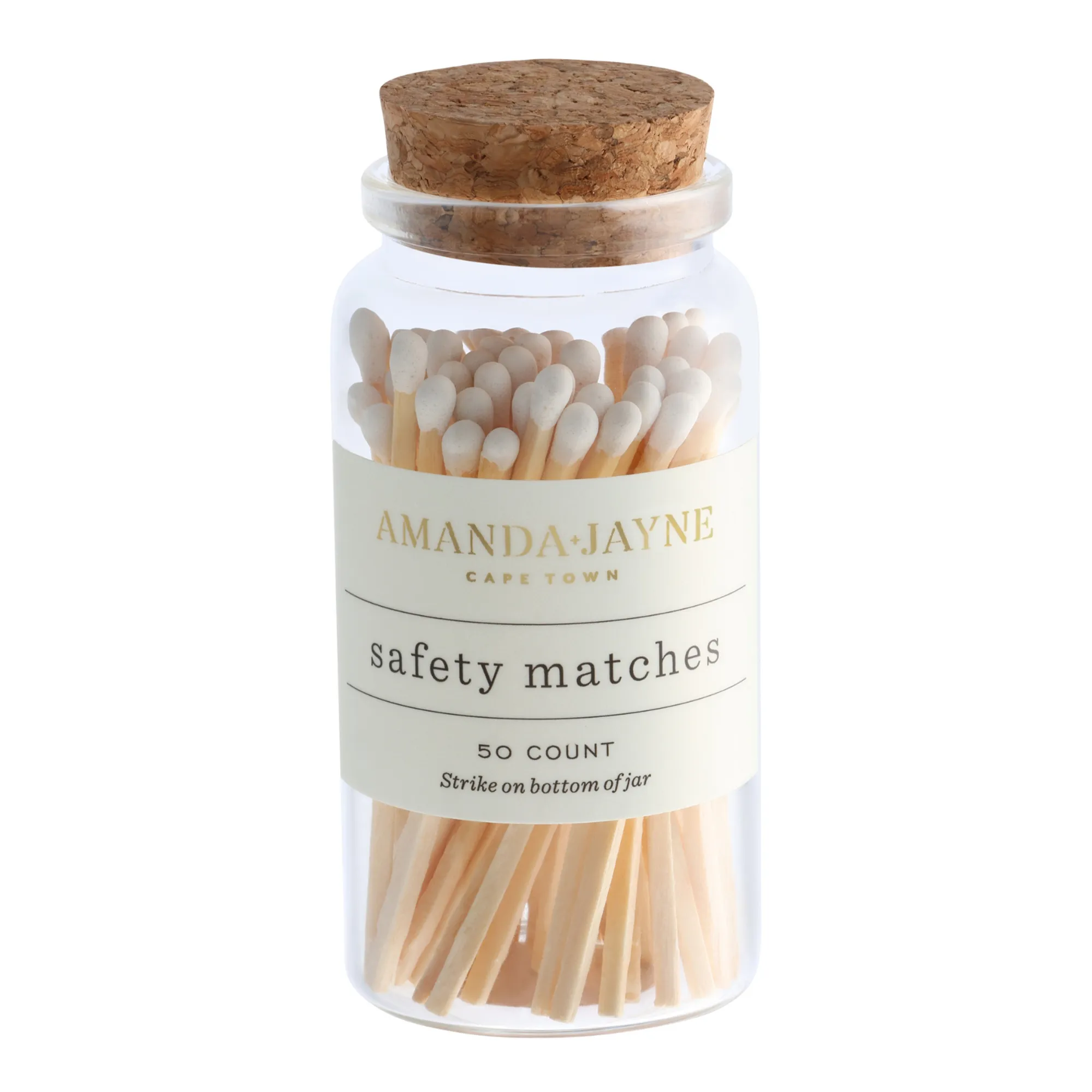Amanda Jayne Snow White Long Matches, 50-Piece