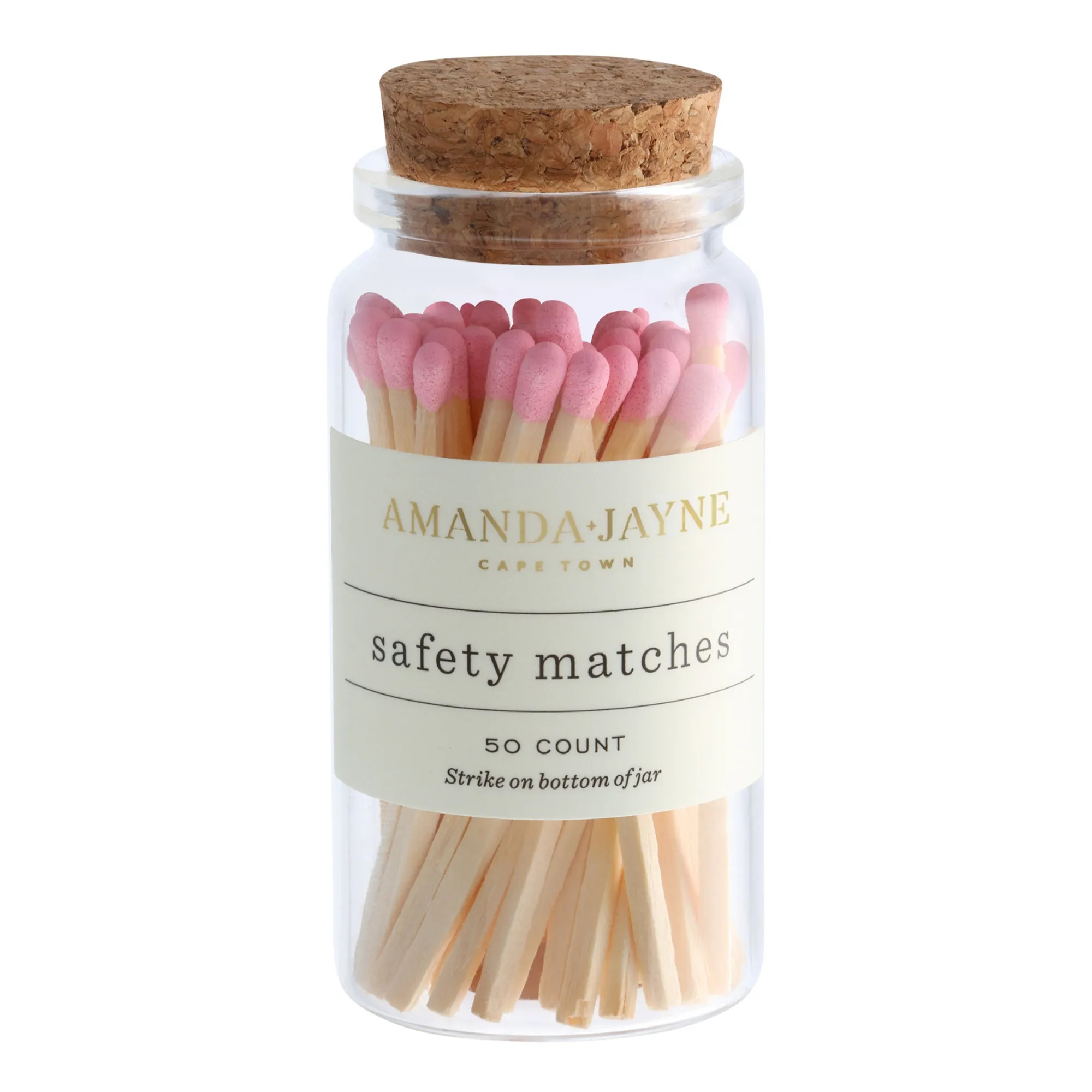 Amanda Jayne Flamingo Pink Long Matches, 50-Piece