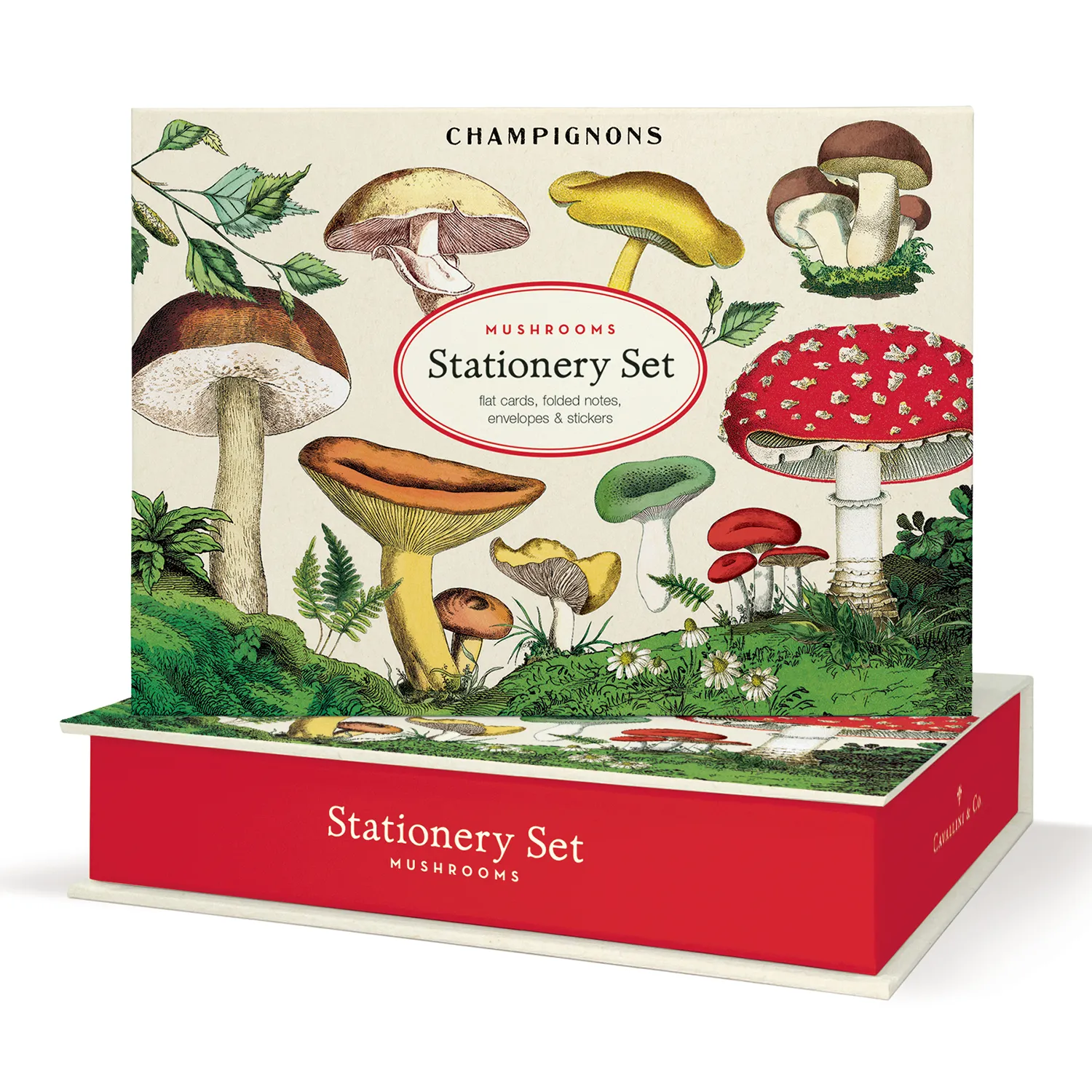 Cavallini & Co Mushrooms Stationery Set