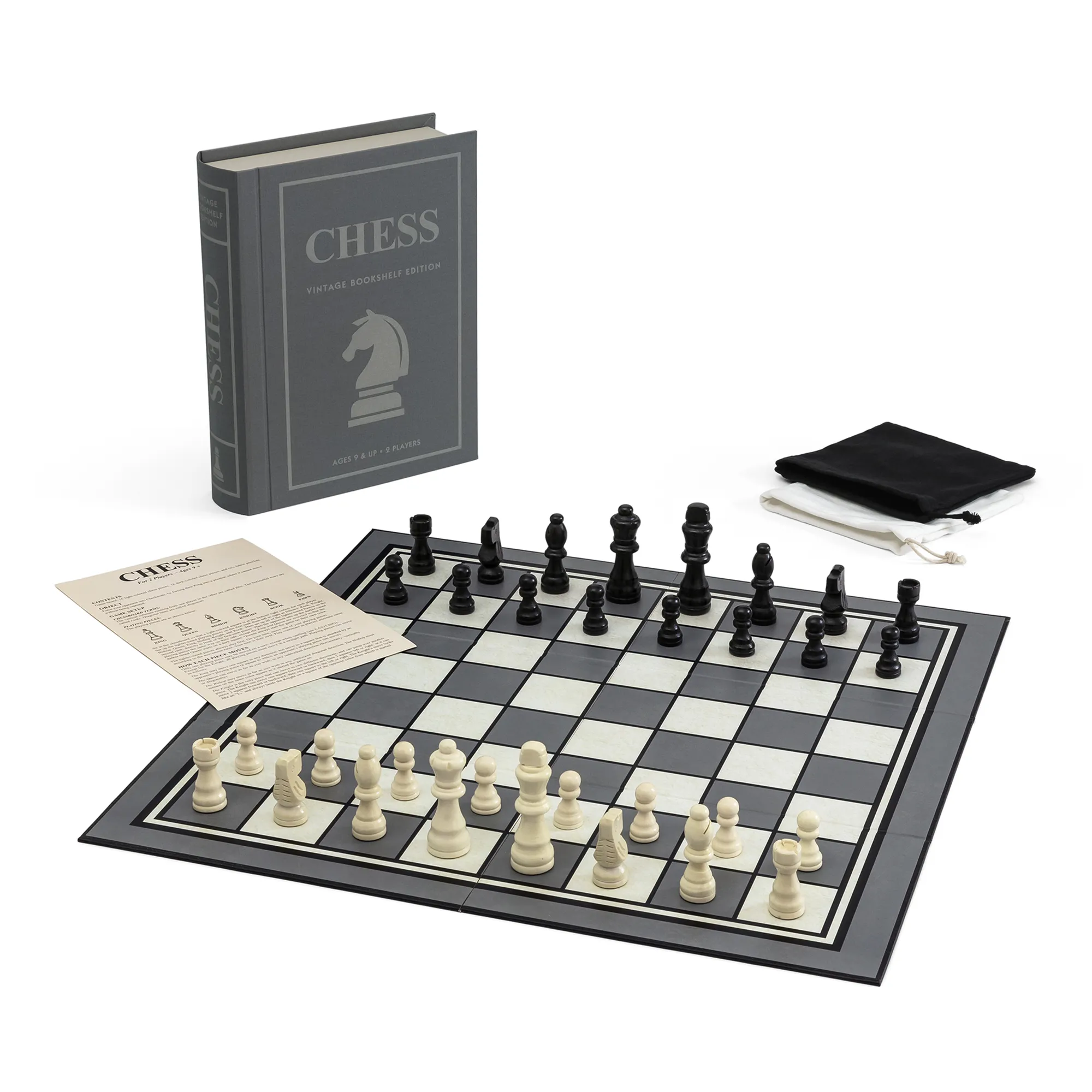 WS Games Chess Vintage Bookshelf Edition