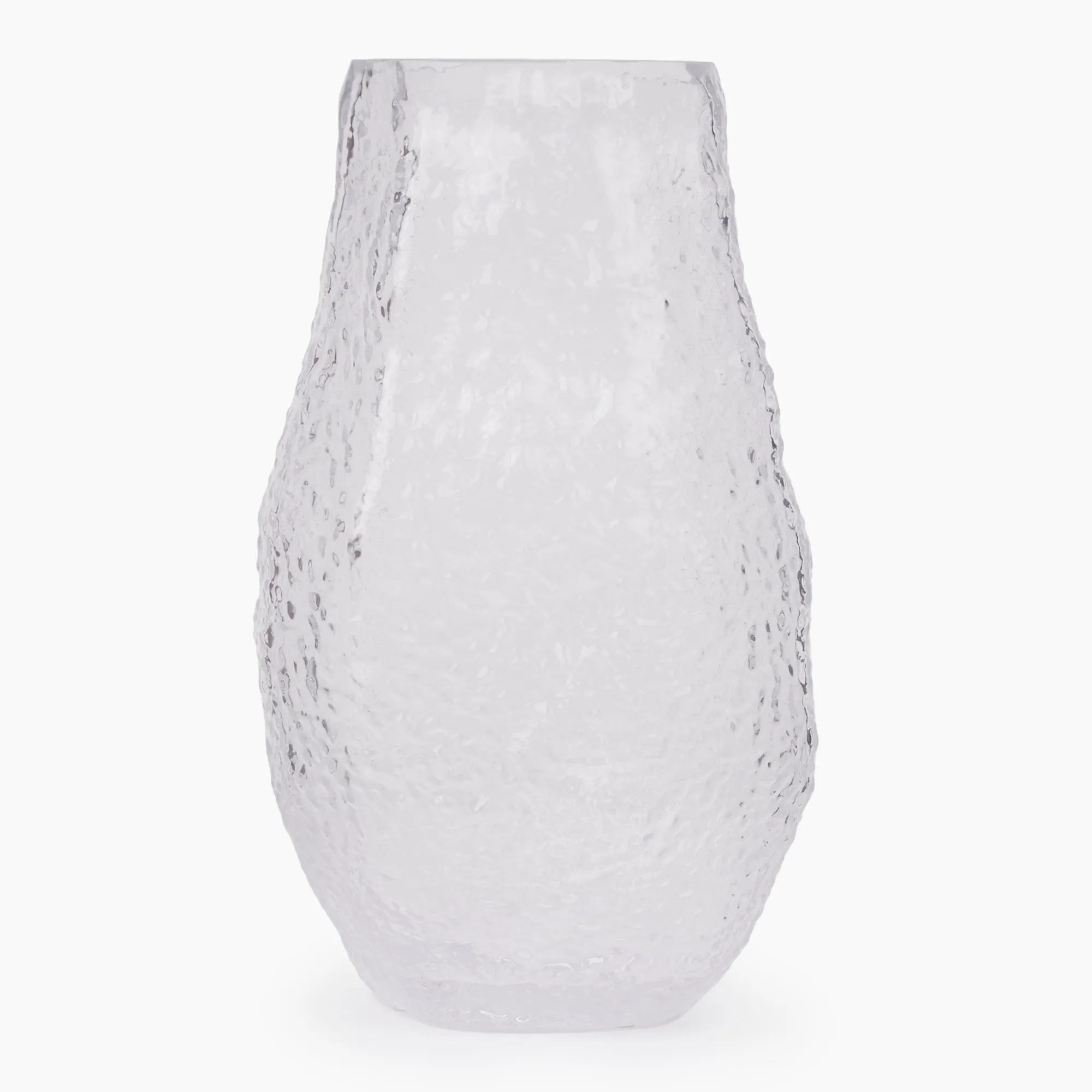 Thread Office Textured Tall Glass Vase, 25cm