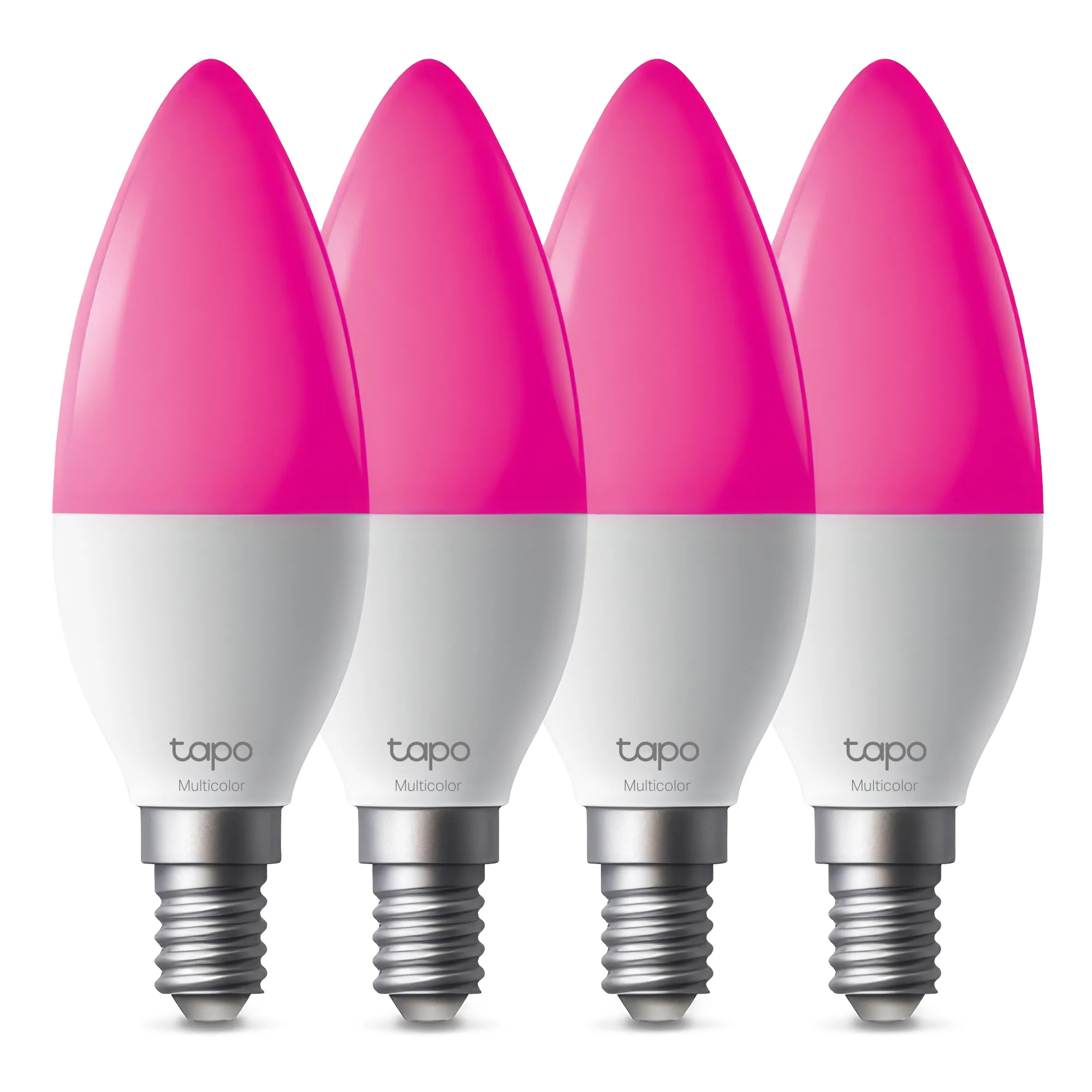 TP Link Tapo L430C Smart Wi‑Fi GU10 Multicolour Light Bulbs, Pack of 4