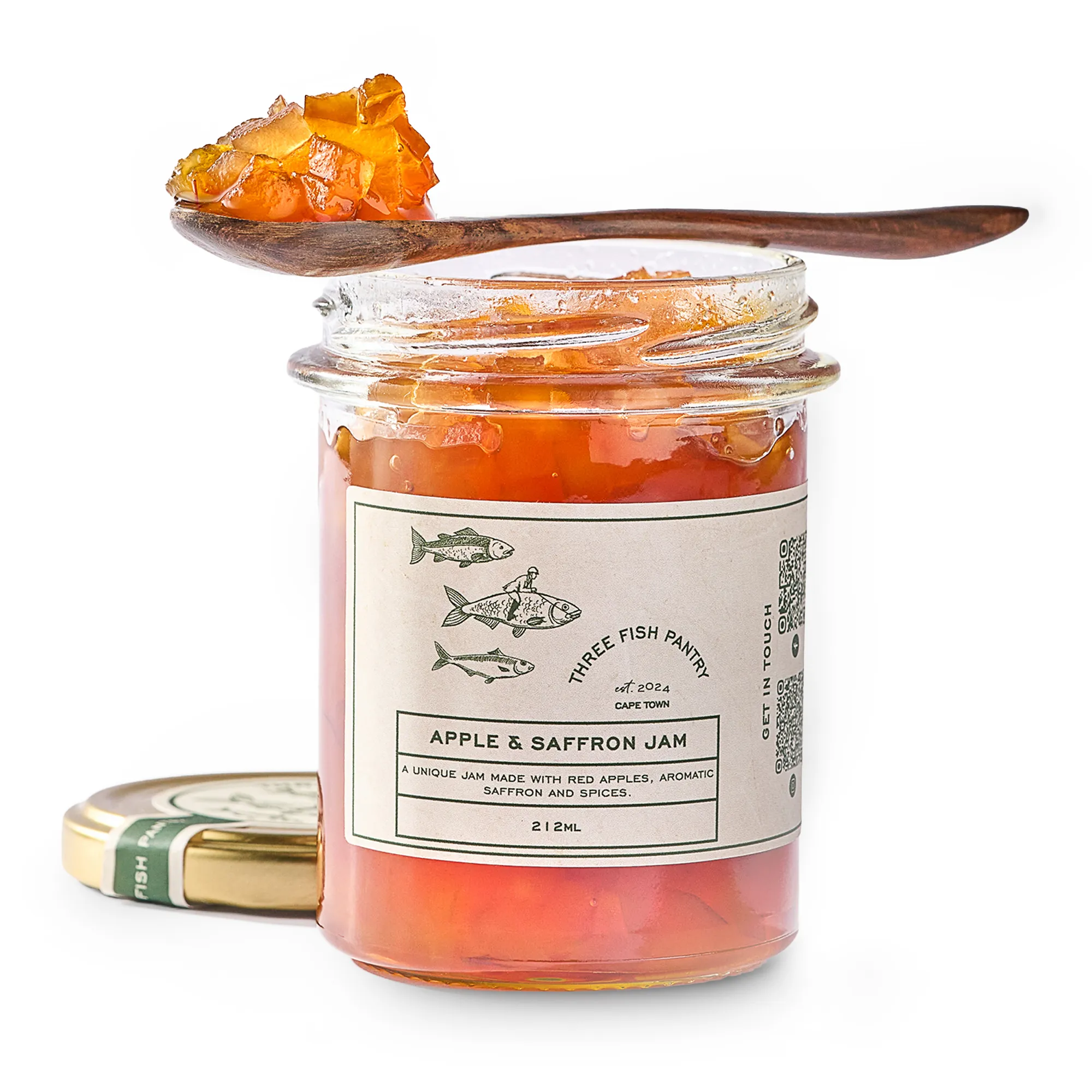 Three Fish Pantry Apple & Saffron Jam, 250ml