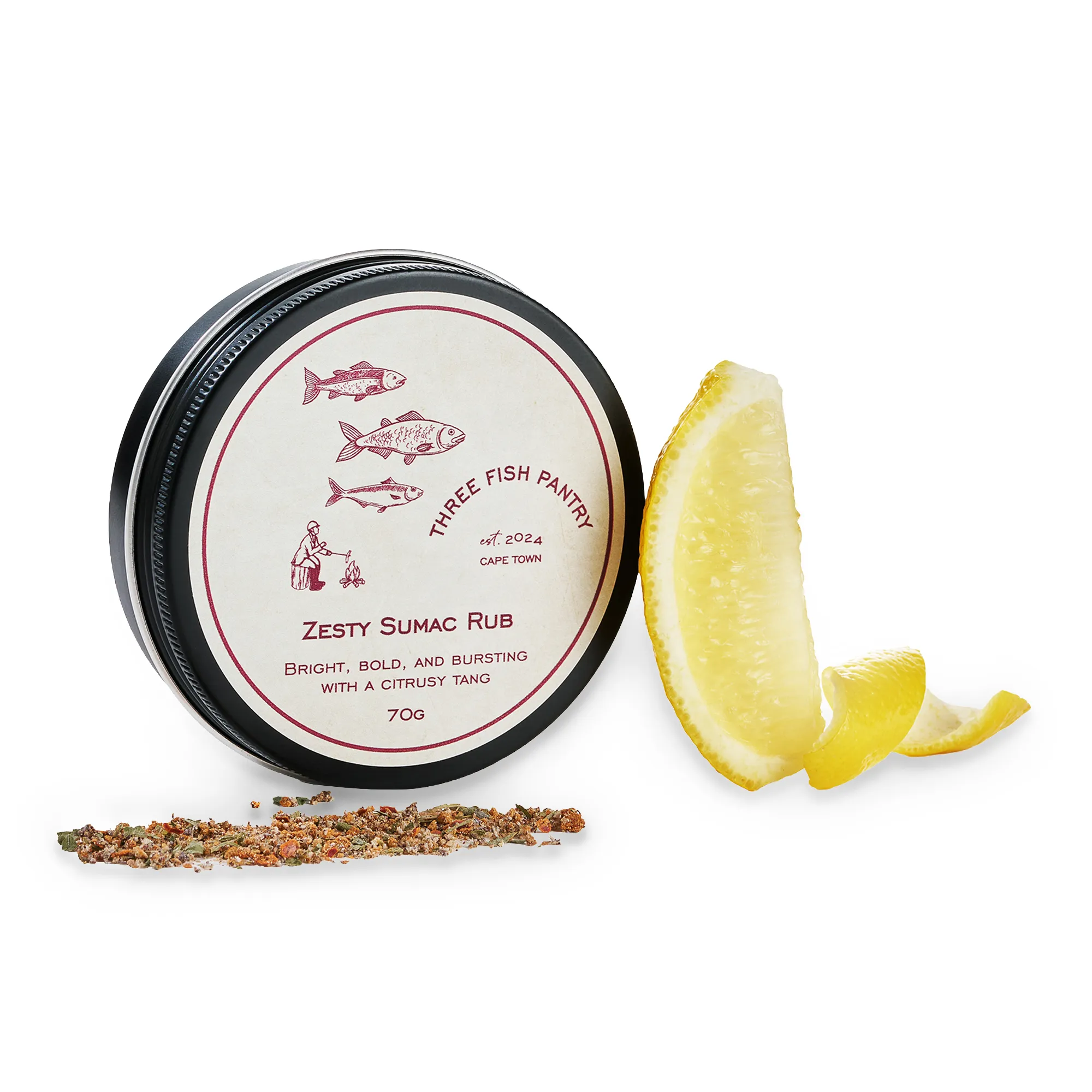 Three Fish Pantry Zesty Sumac Rub, 70g