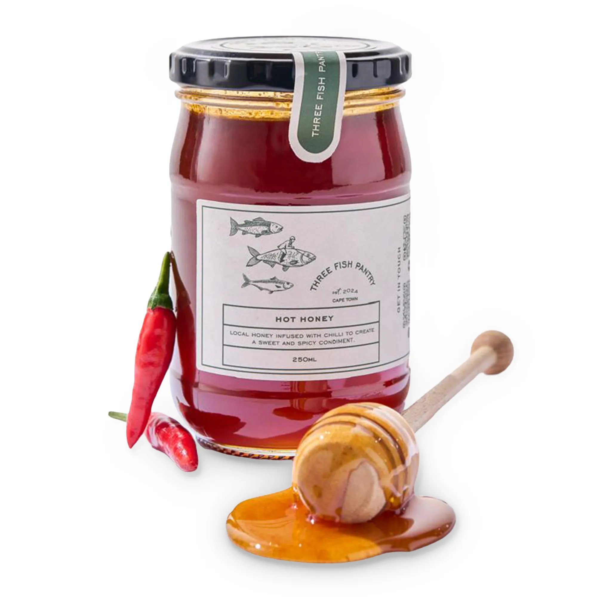 Three Fish Pantry Hot Honey, 250ml
