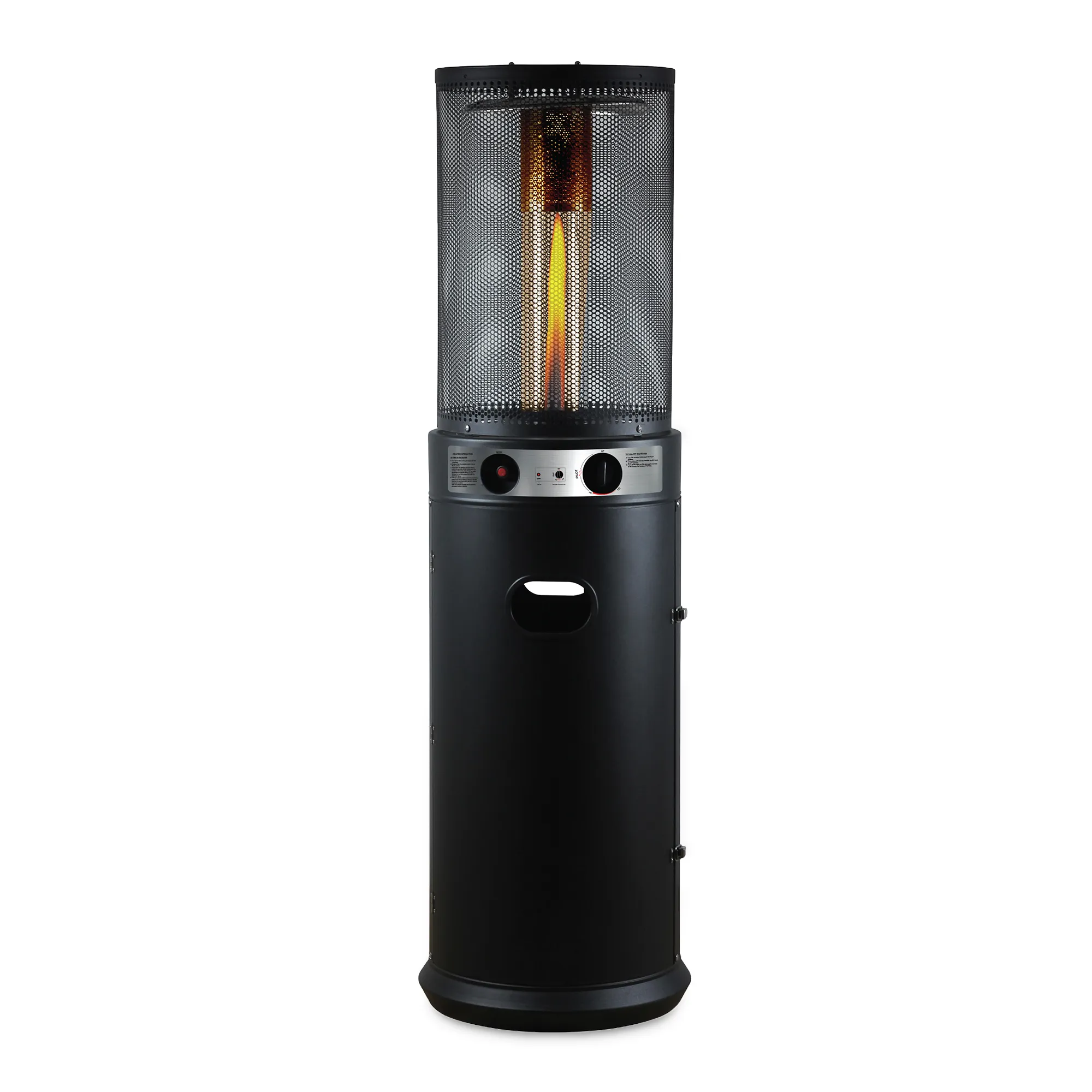 Alva Outdoor Patio Heater with Glass Flame Tube