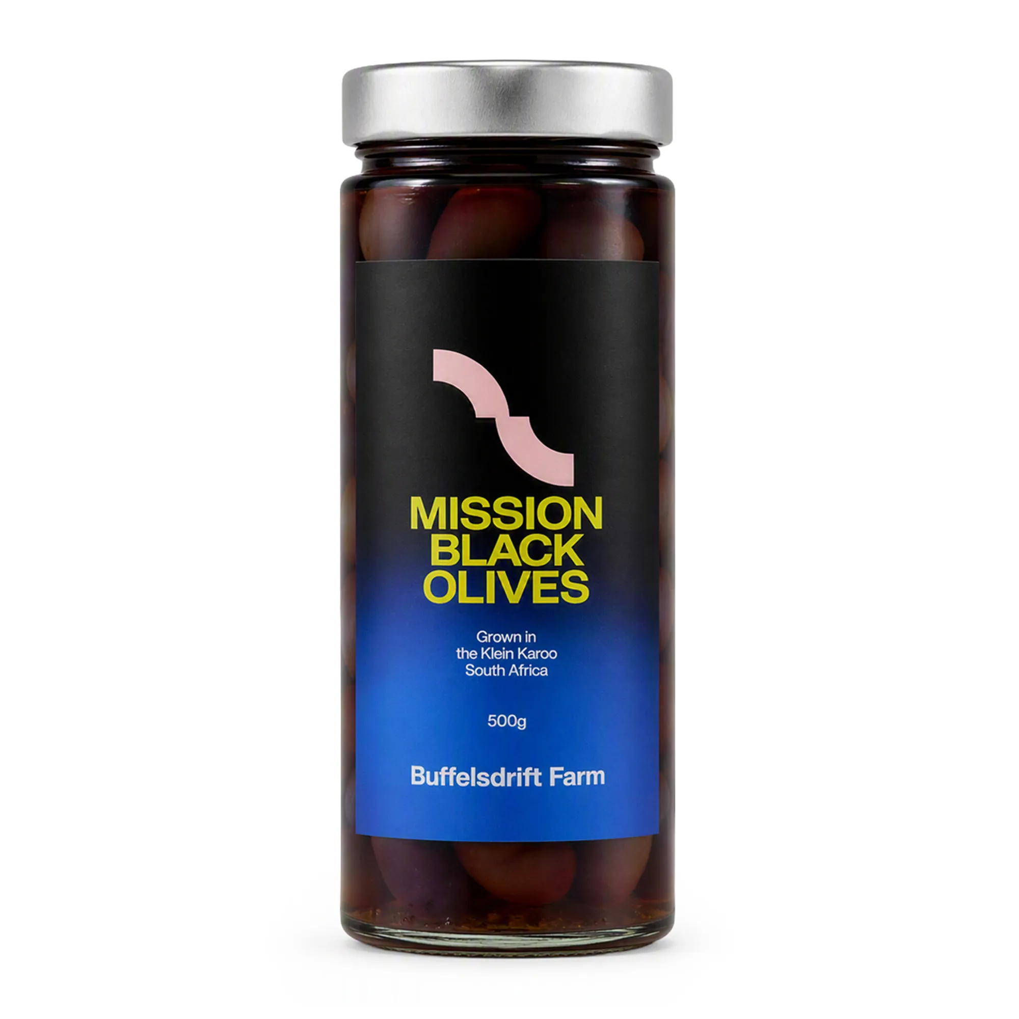 Buffelsdrift Farm Mission Black Table Olives, 500g