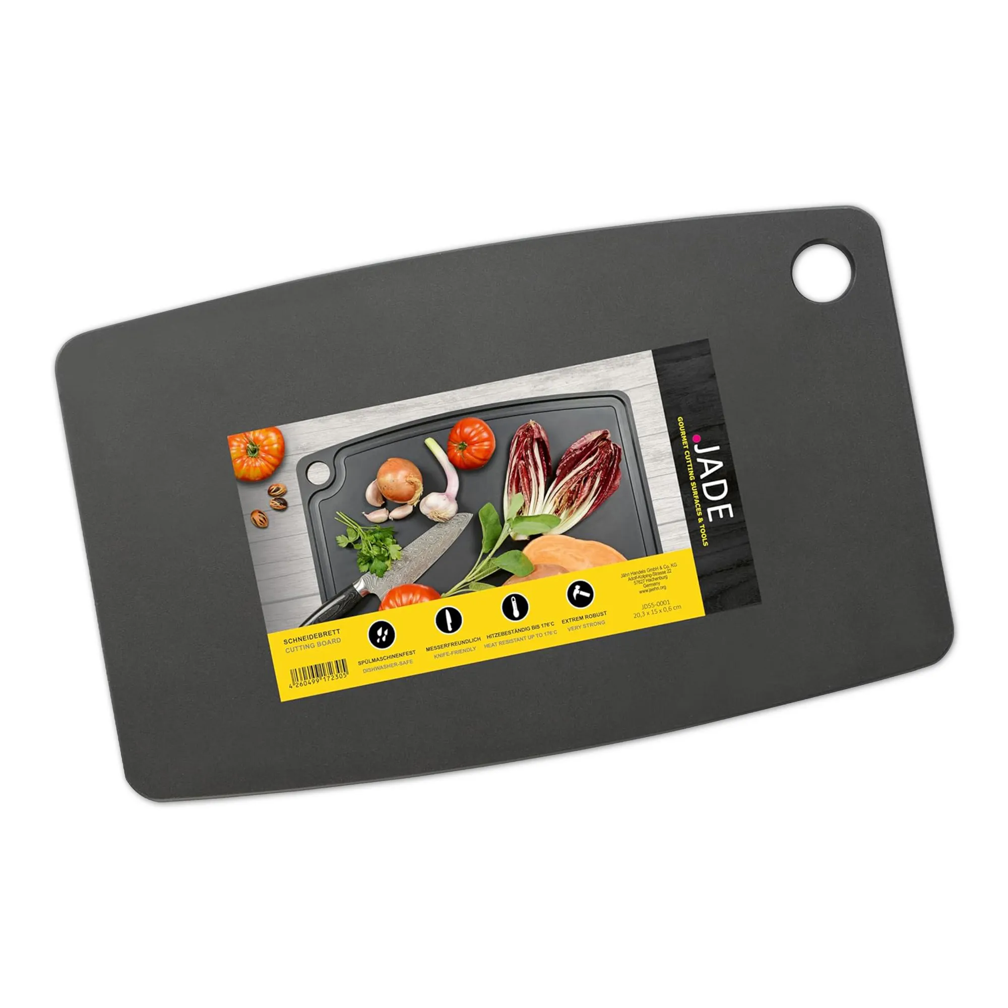 Jade Black Gourmet Kitchen Cutting Board