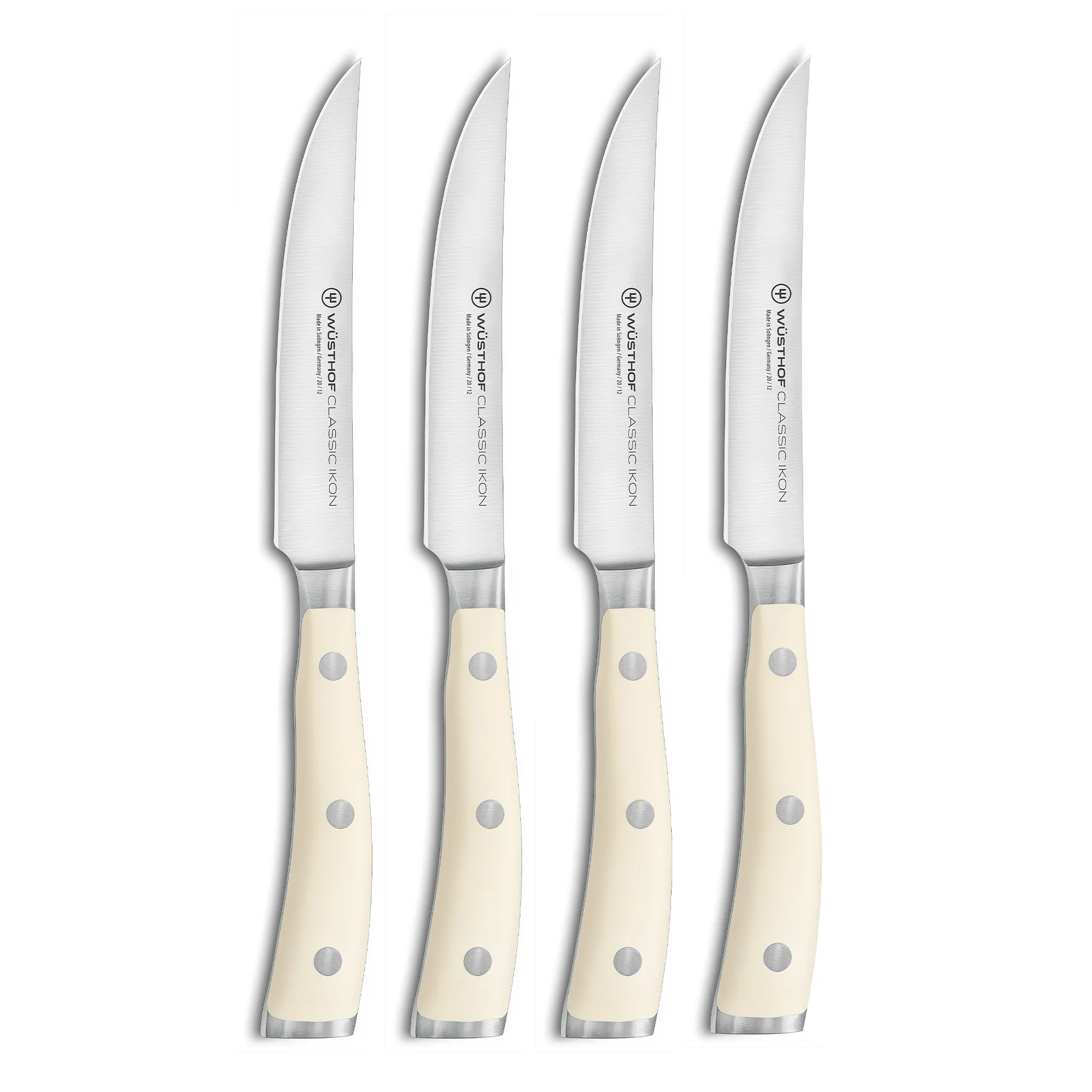 Wusthof Classic Ikon Creme 12cm Steak Knives, Set of 4